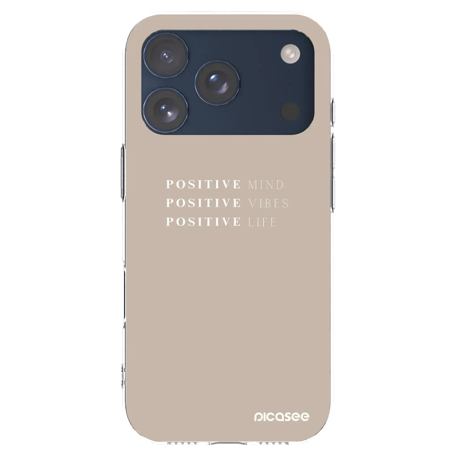 Silikonový průhledný obal pro Apple iPhone 17 Pro - Positive Vibes