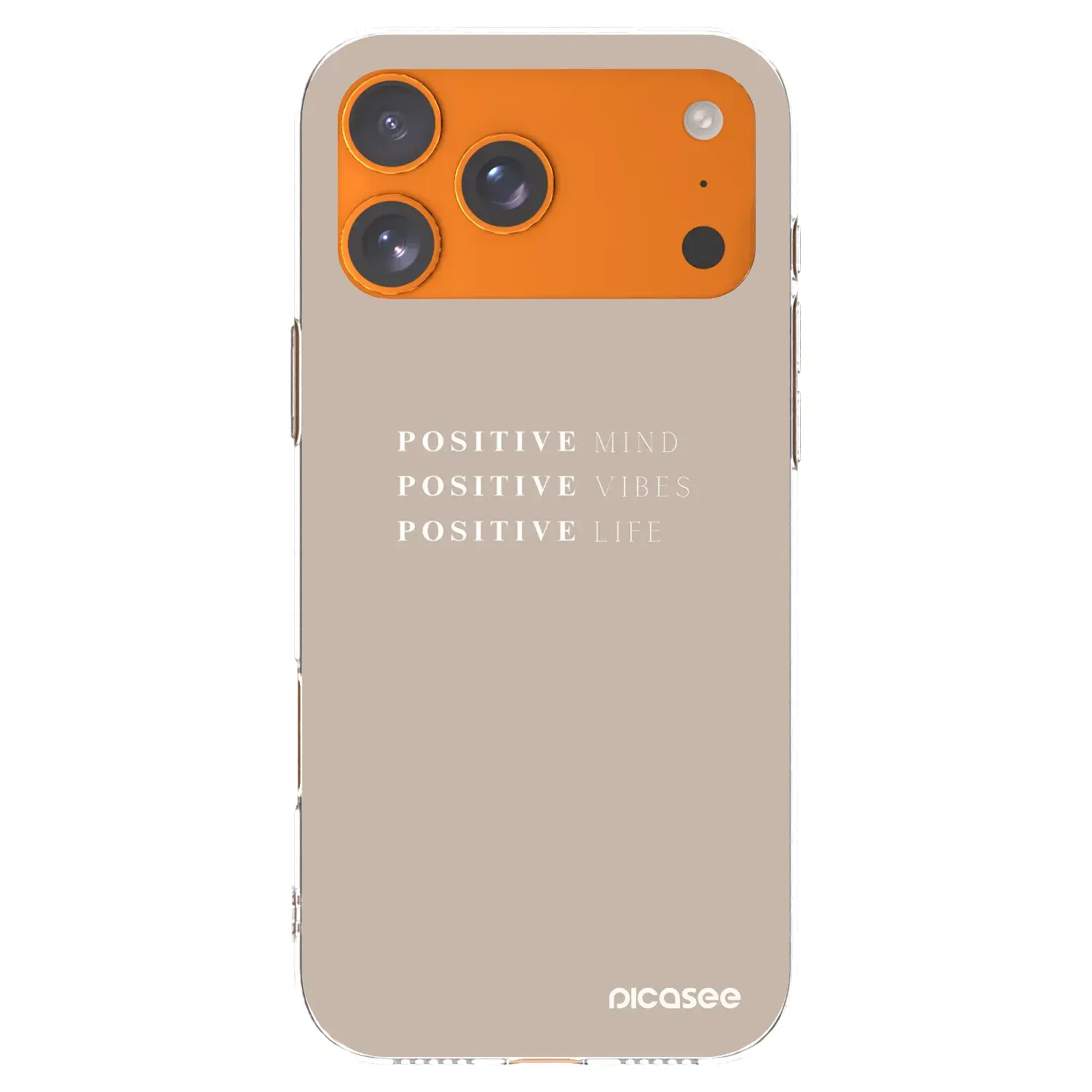 Silikonový průhledný obal pro Apple iPhone 17 Pro Max - Positive Vibes