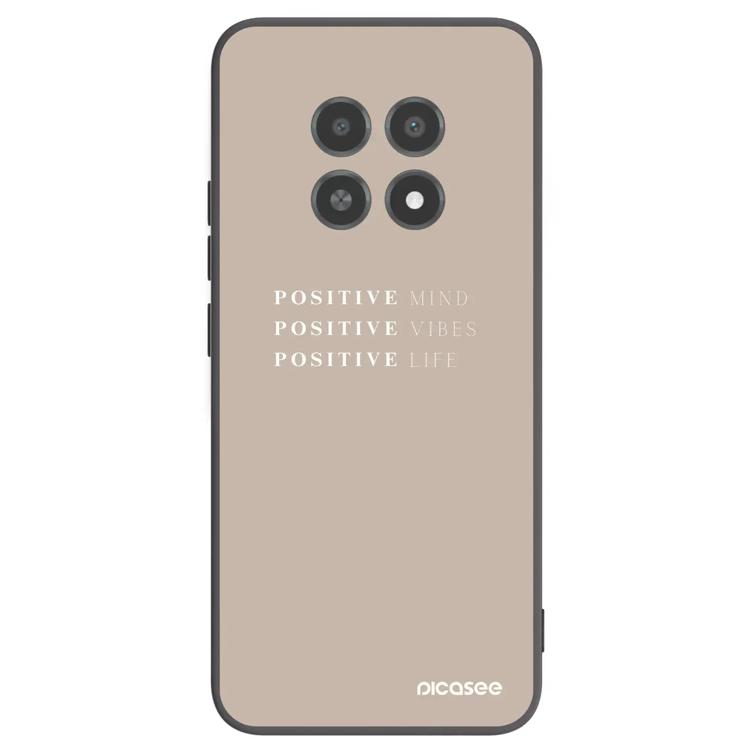 Silikonový černý obal pro Realme 12X - Positive Vibes