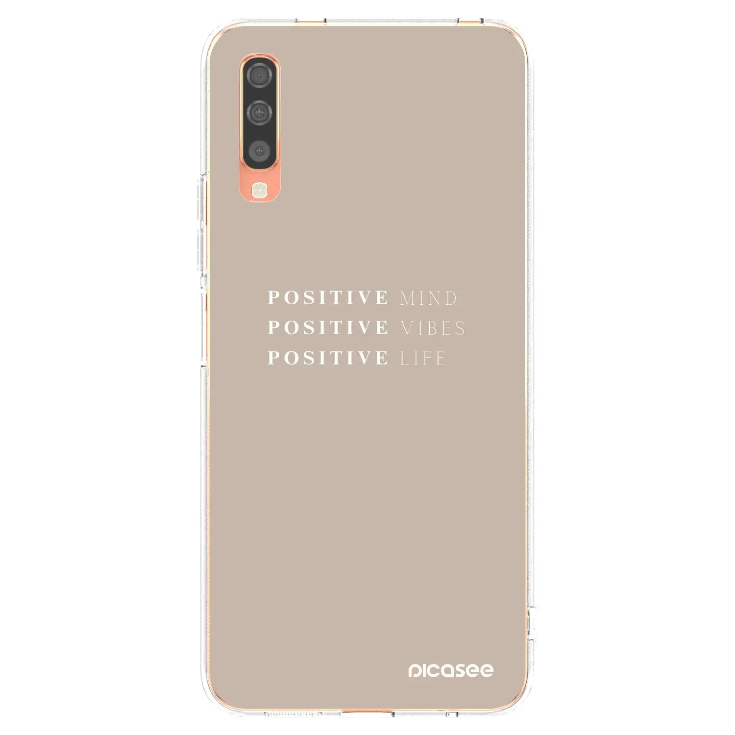 Silikonový průhledný obal pro Samsung Galaxy A70 A705F - Positive Vibes