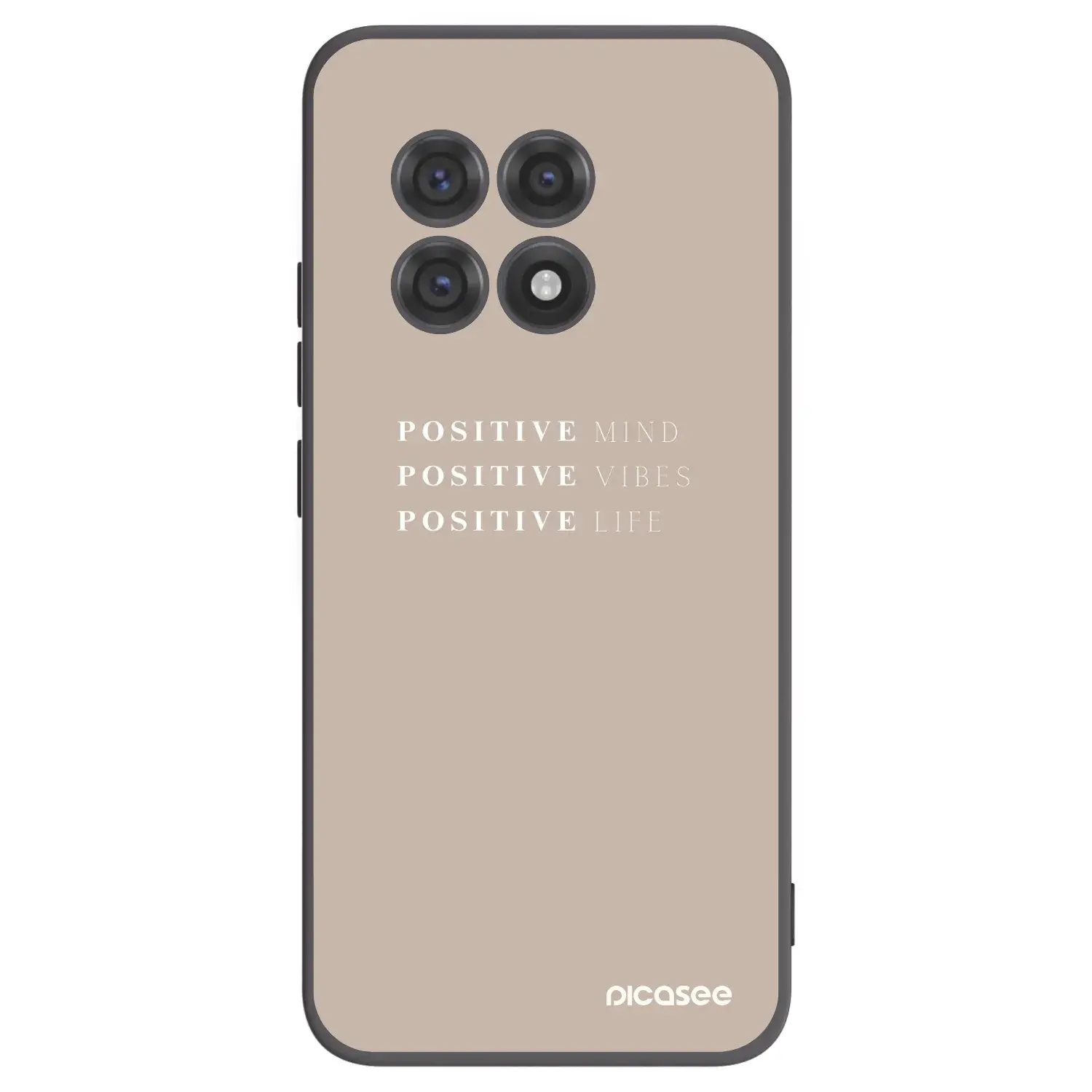 Silikonový černý obal pro OnePlus 13R 5G - Positive Vibes