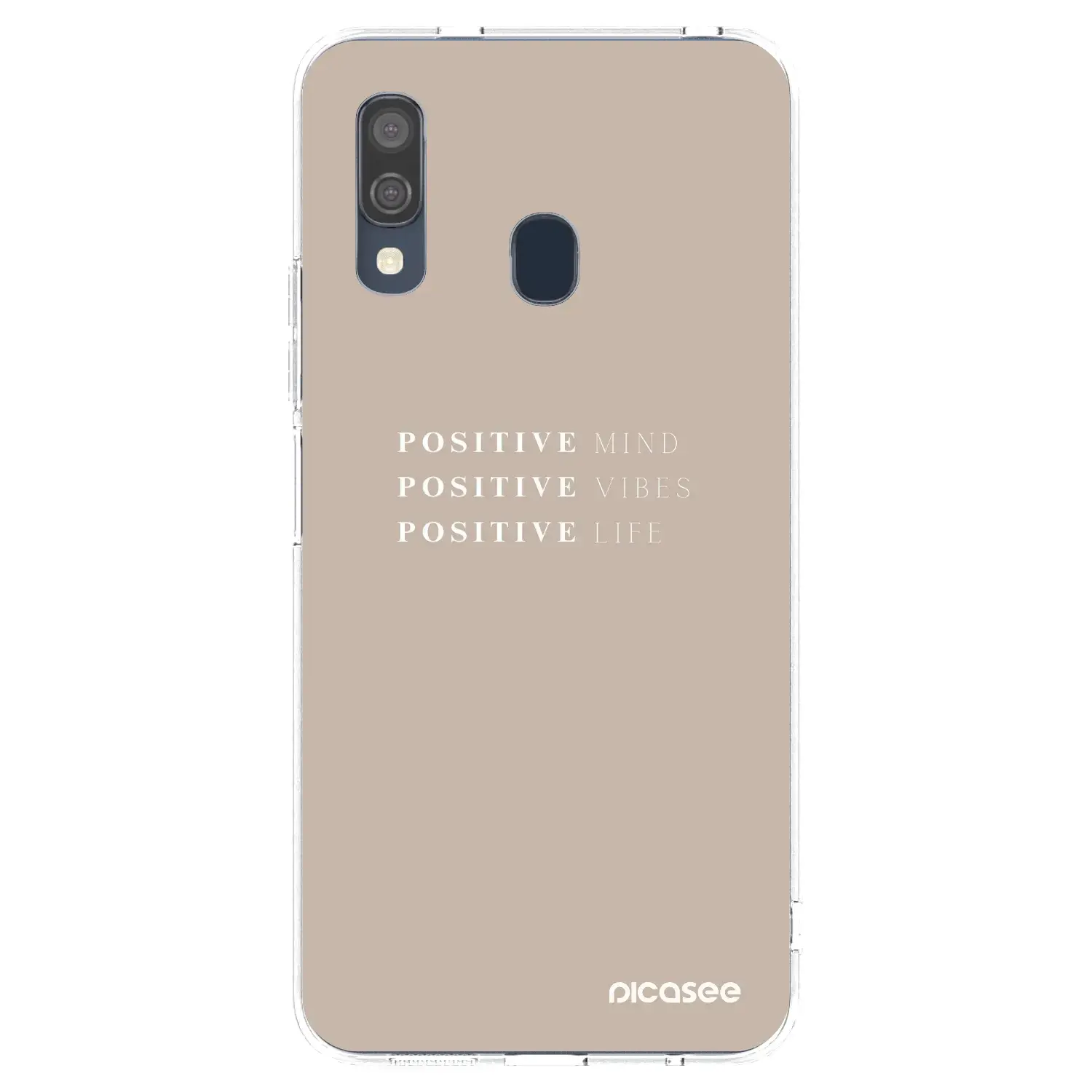 Silikonový průhledný obal pro Samsung Galaxy A40 A405F - Positive Vibes