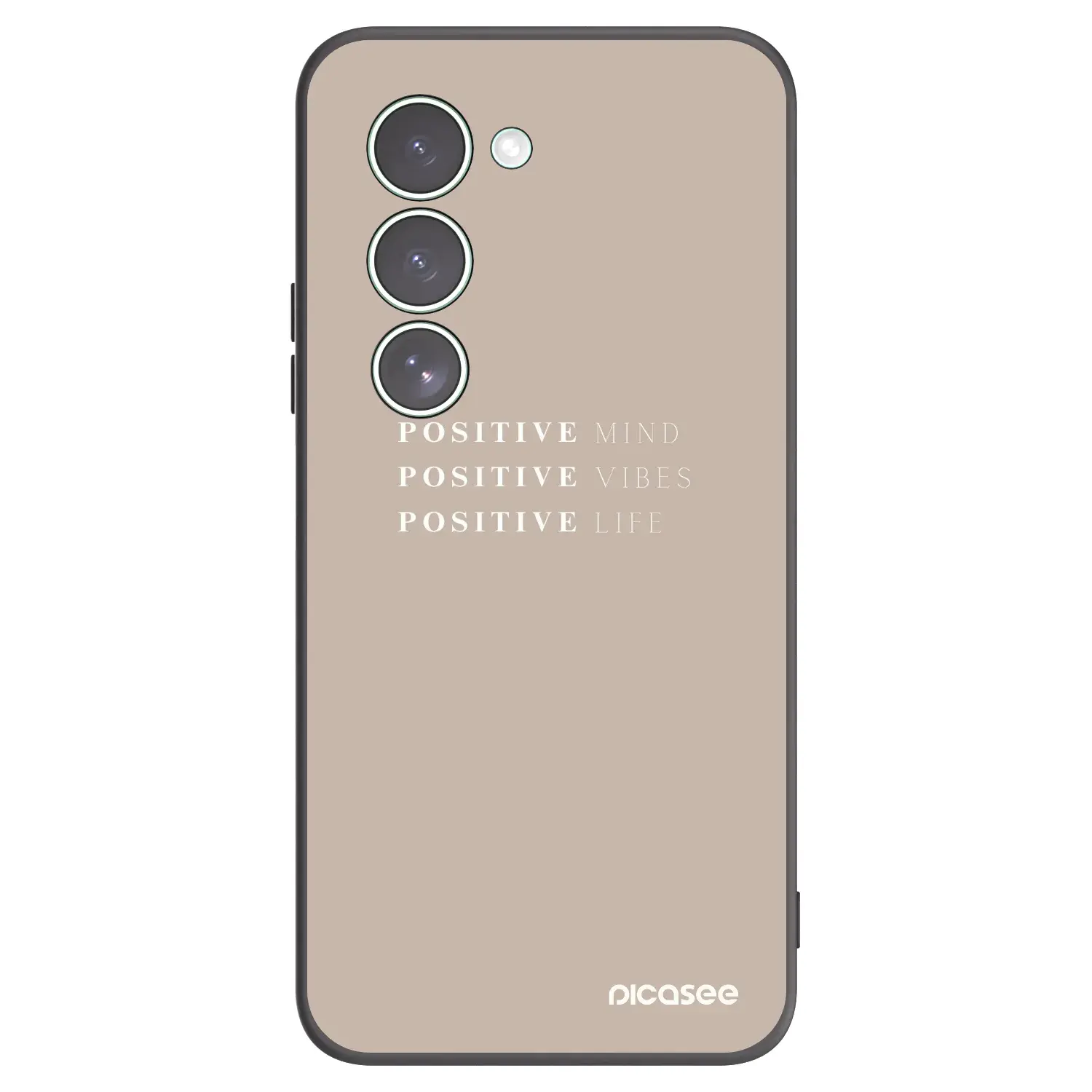 Silikonový černý obal pro Xiaomi Redmi 15 5G - Positive Vibes