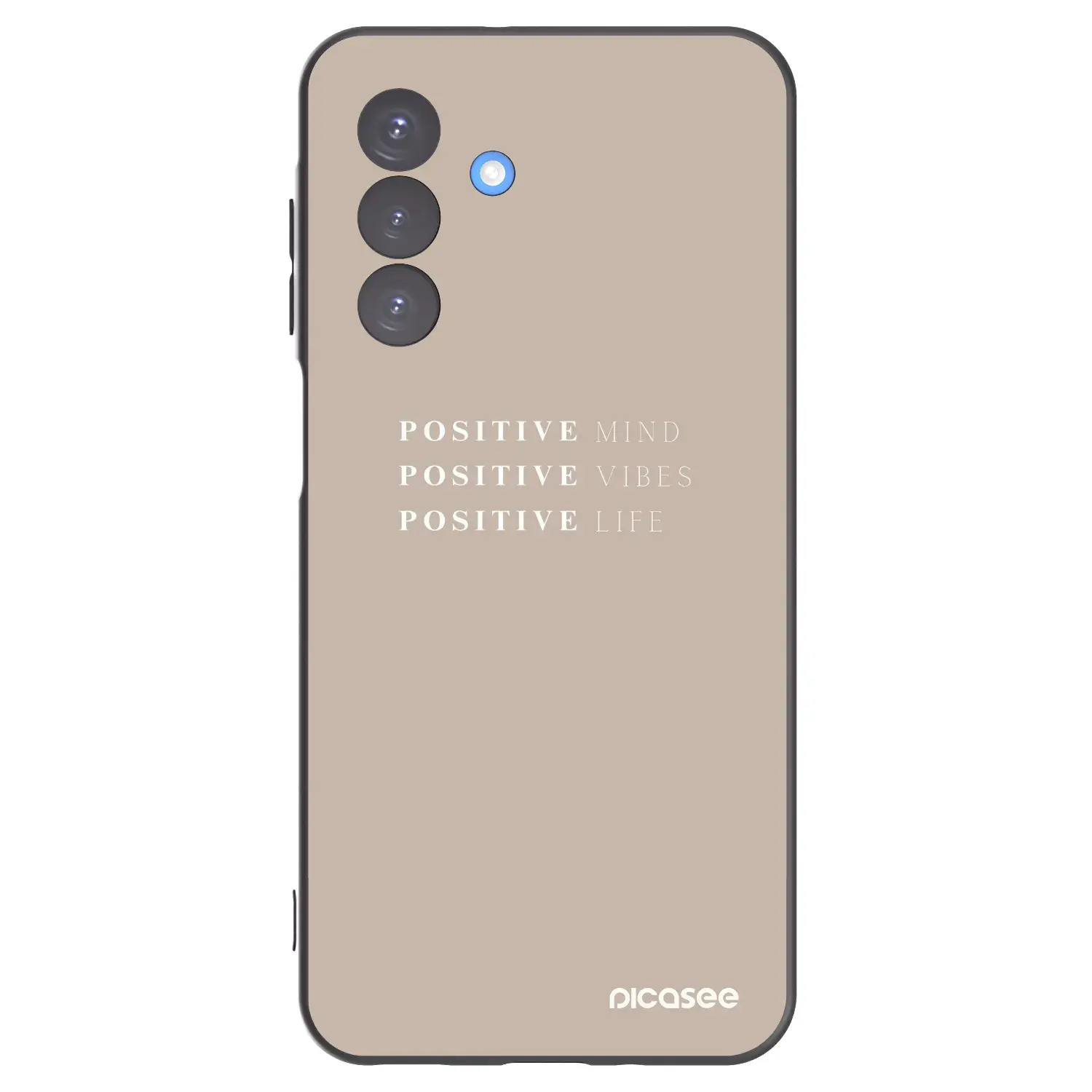 Silikonový černý obal pro Samsung Galaxy A17 5G - Positive Vibes