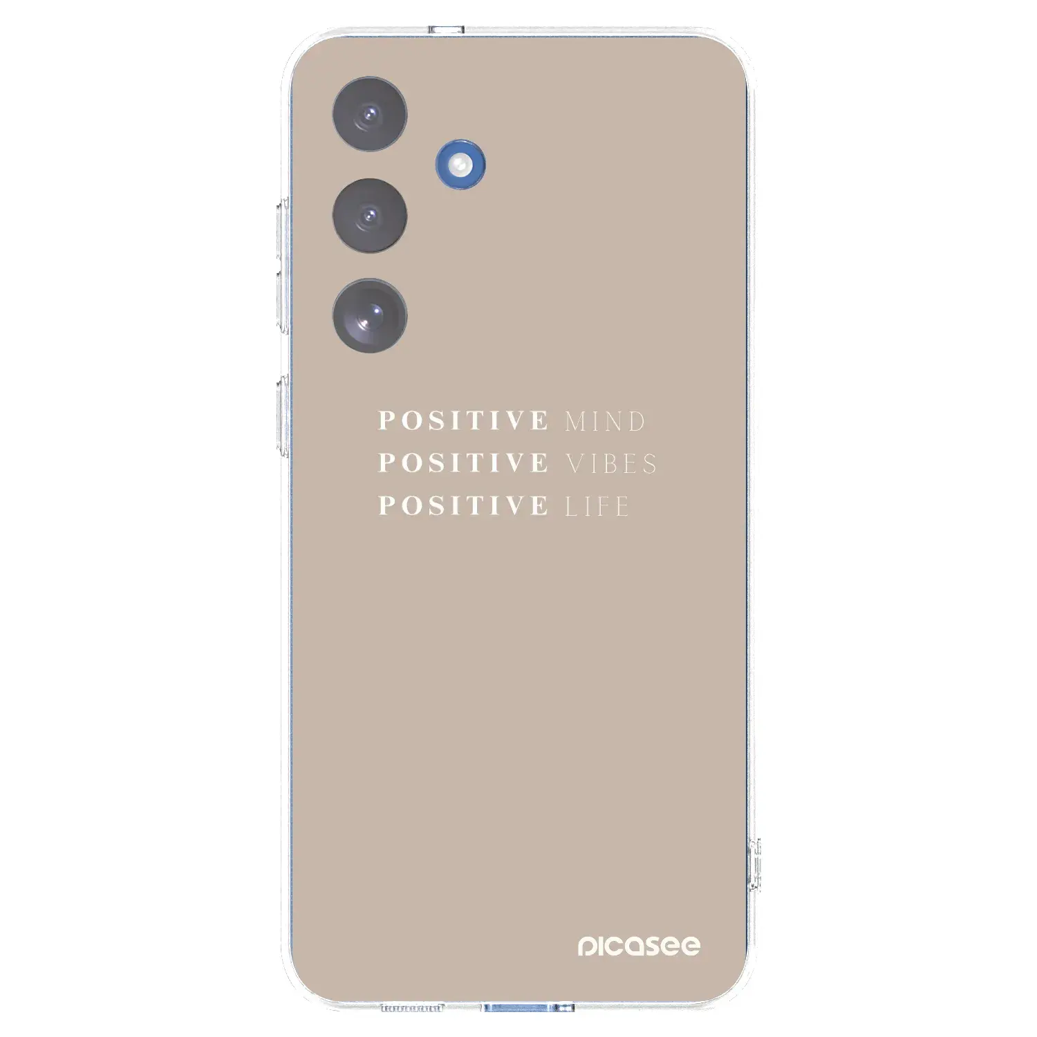 Silikonový průhledný obal pro Samsung Galaxy S25 FE 5G - Positive Vibes