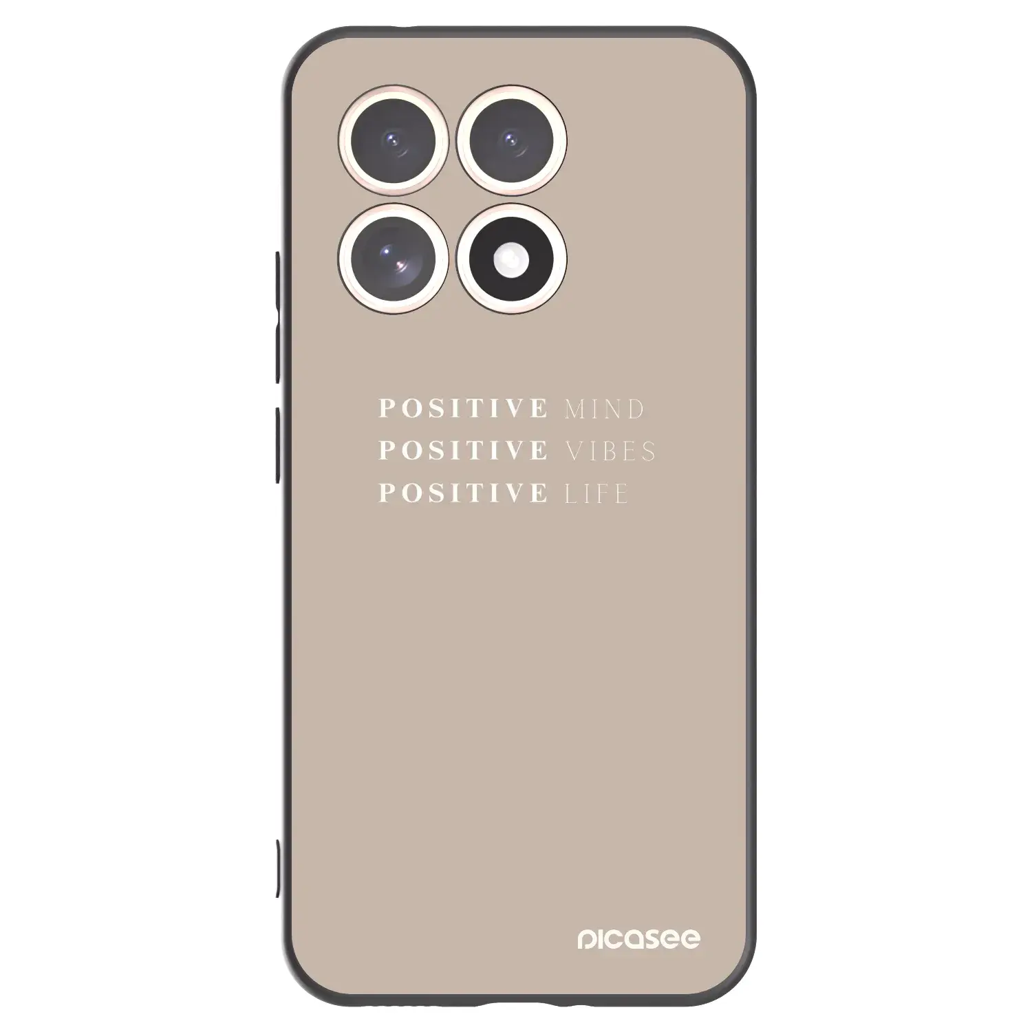 Silikonový černý obal pro Xiaomi 15T - Positive Vibes