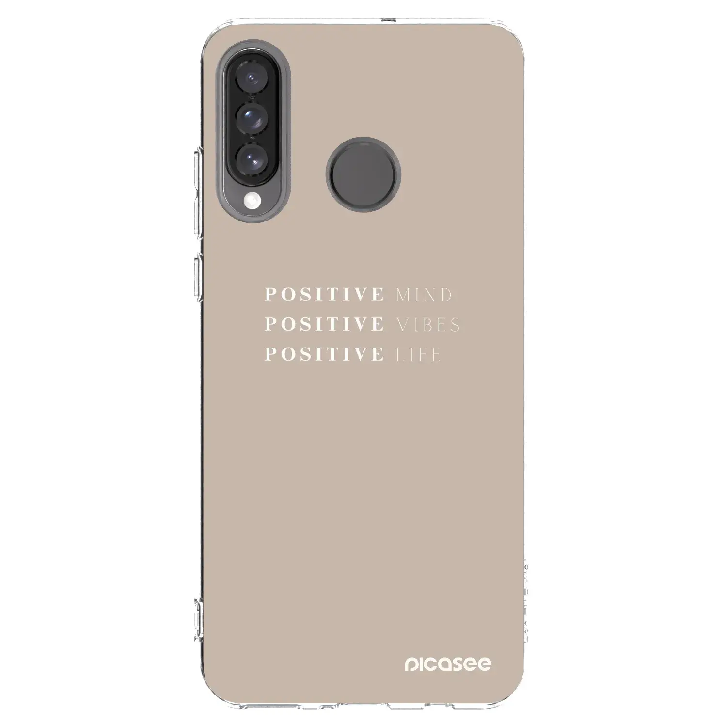 Silikonový průhledný obal pro Huawei P30 Lite - Positive Vibes