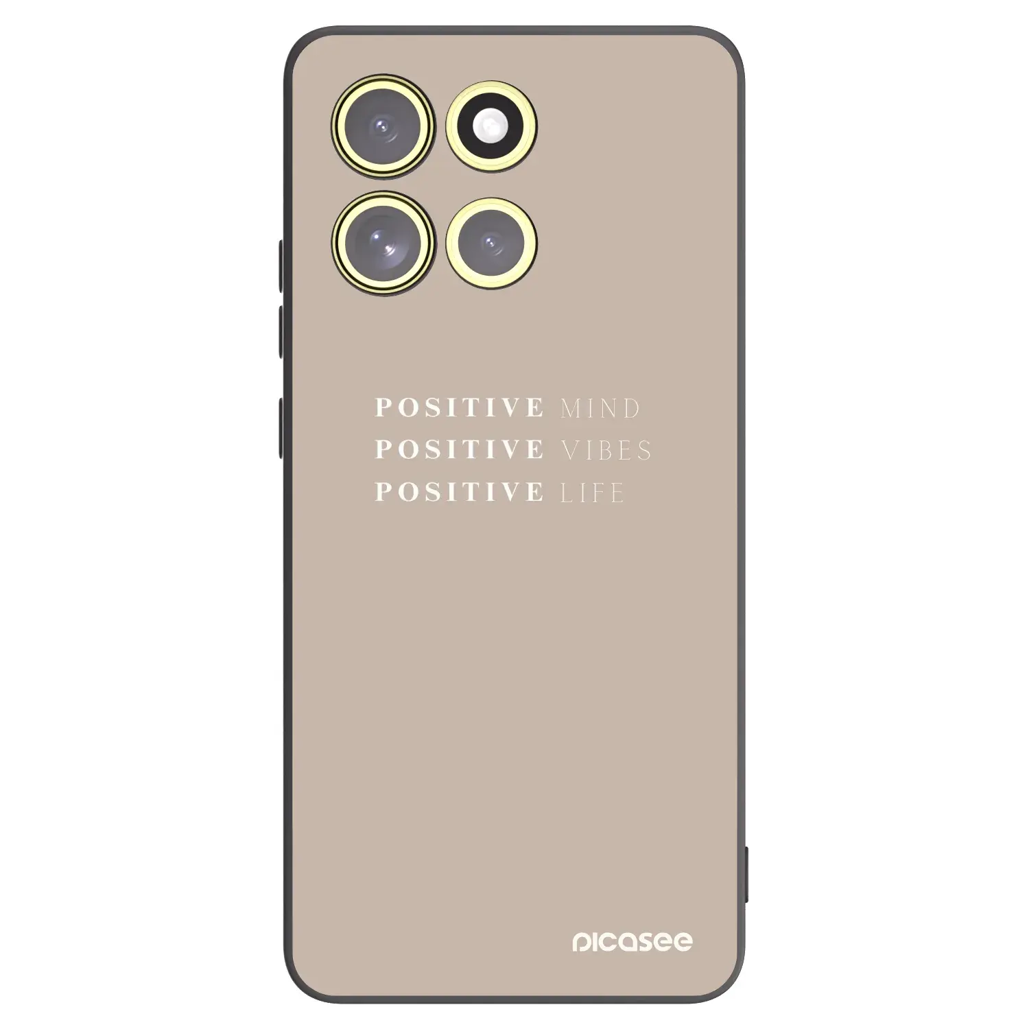 Silikonový černý obal pro Motorola Moto G86 Power 5G - Positive Vibes