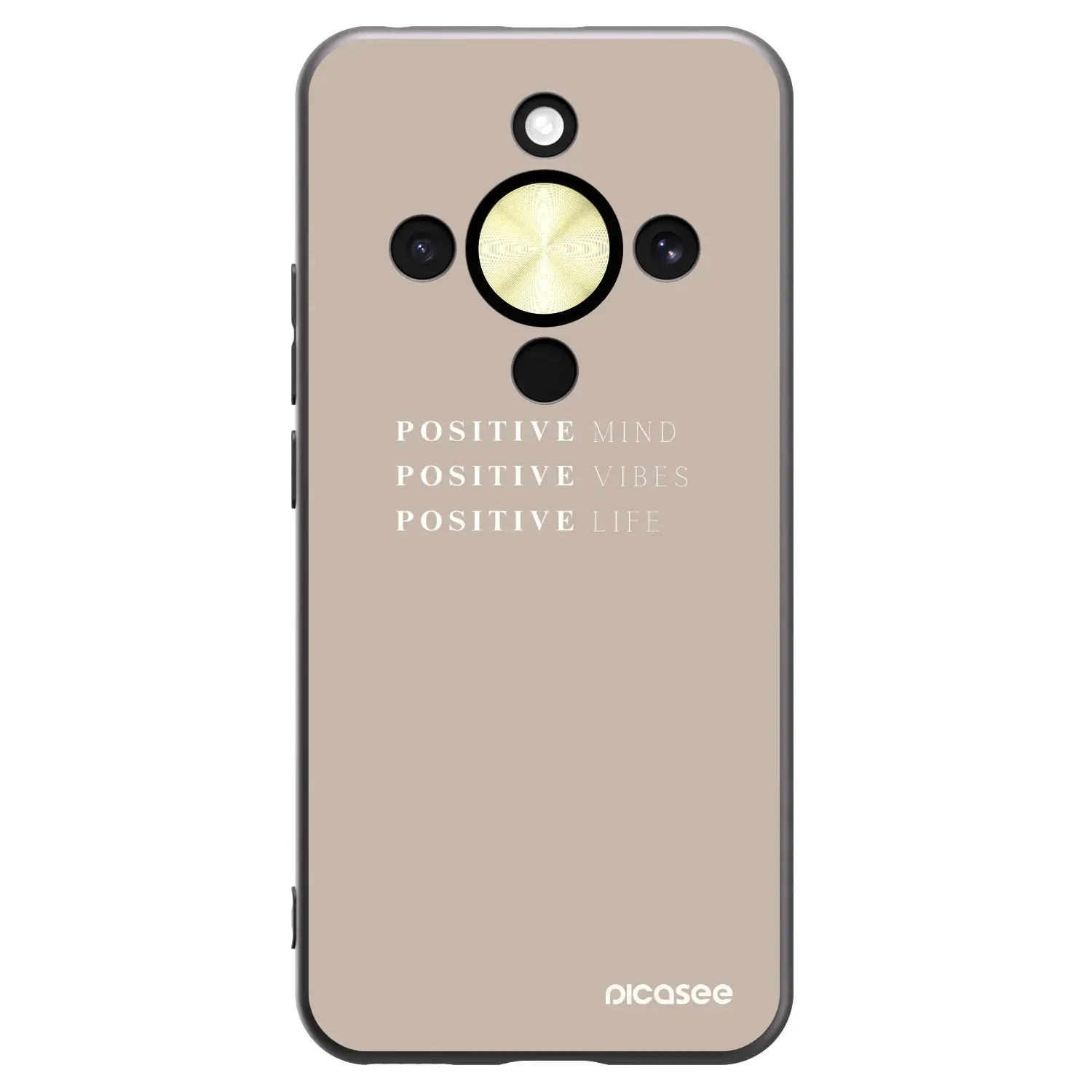 Silikonový černý obal pro Honor Magic8 Lite 5G - Positive Vibes