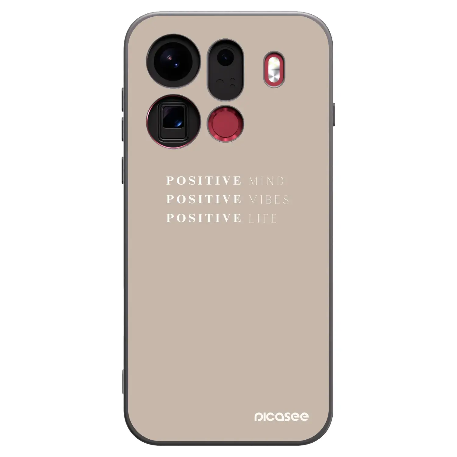 Silikonový černý obal pro OPPO Find X9 Pro - Positive Vibes