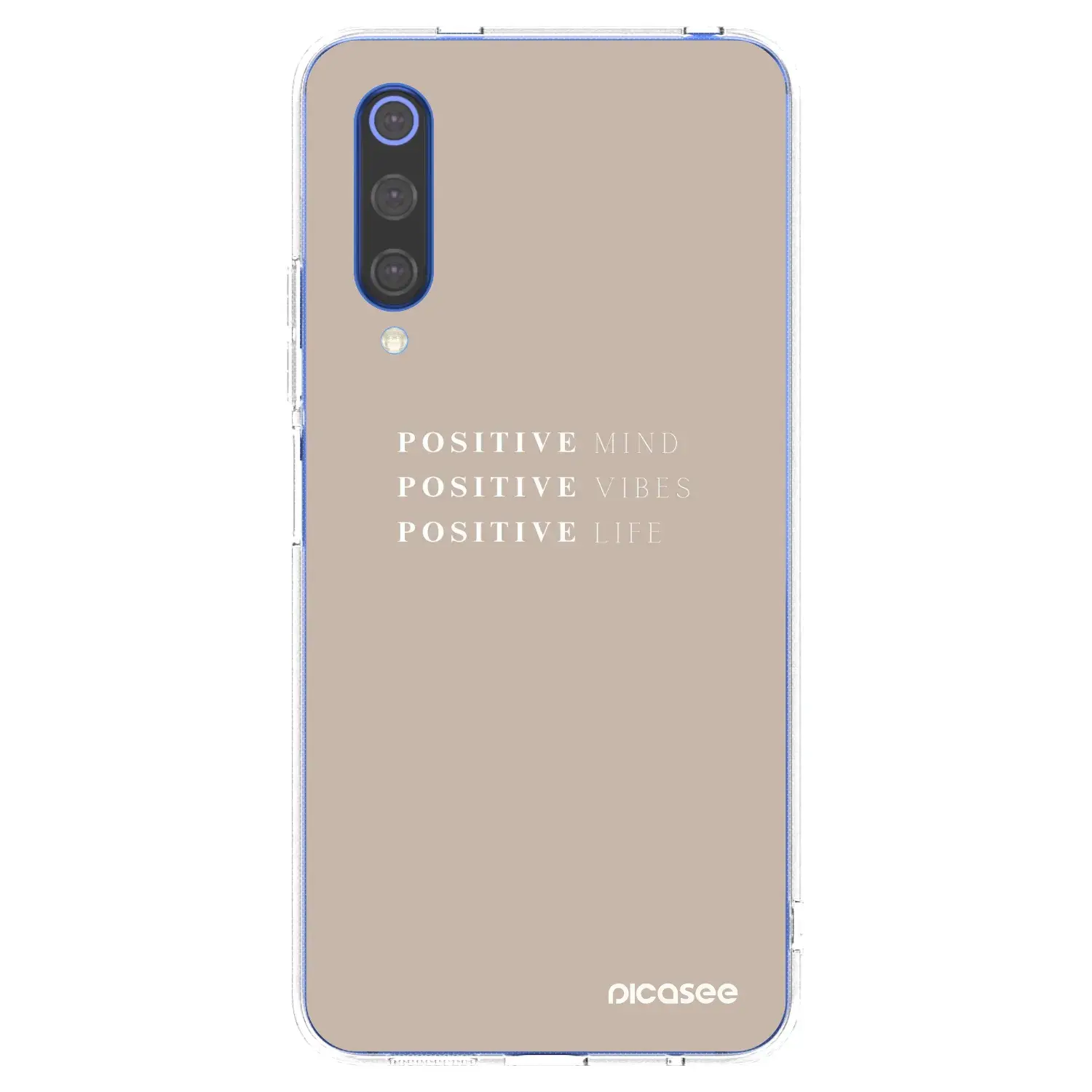 Silikonový průhledný obal pro Xiaomi Mi 9 SE - Positive Vibes