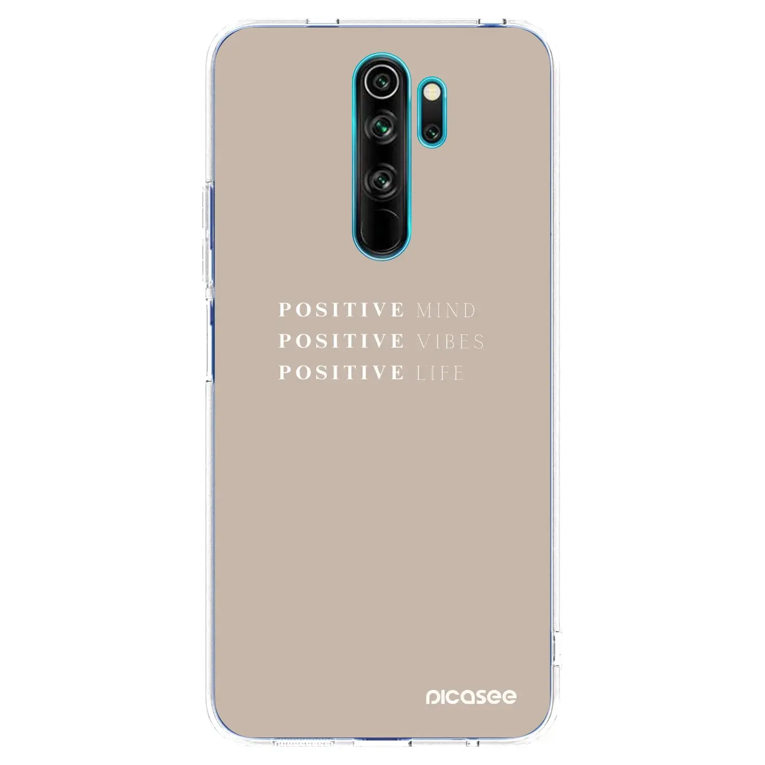 Silikonový průhledný obal pro Xiaomi Redmi Note 8 Pro - Positive Vibes