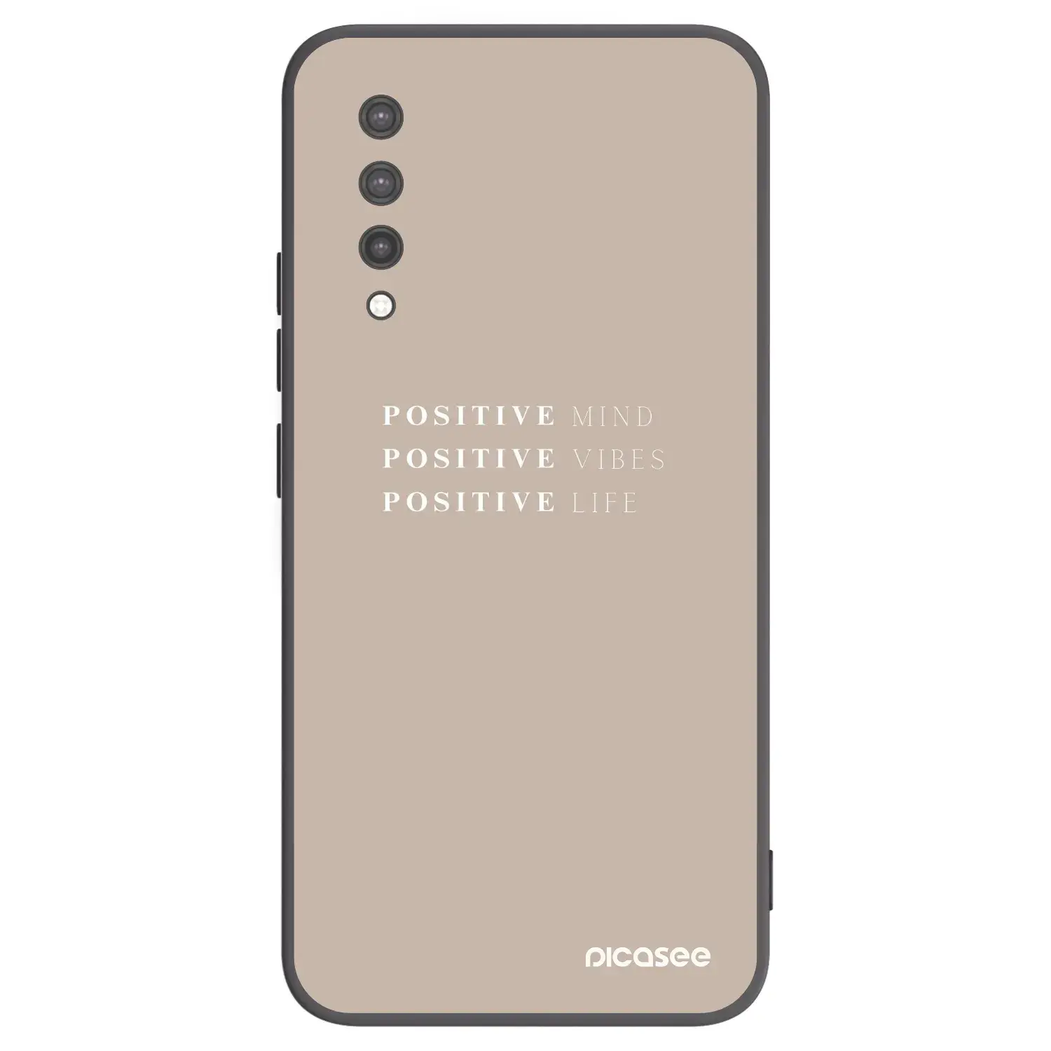 Silikonový černý obal pro Xiaomi Mi 9 Lite - Positive Vibes