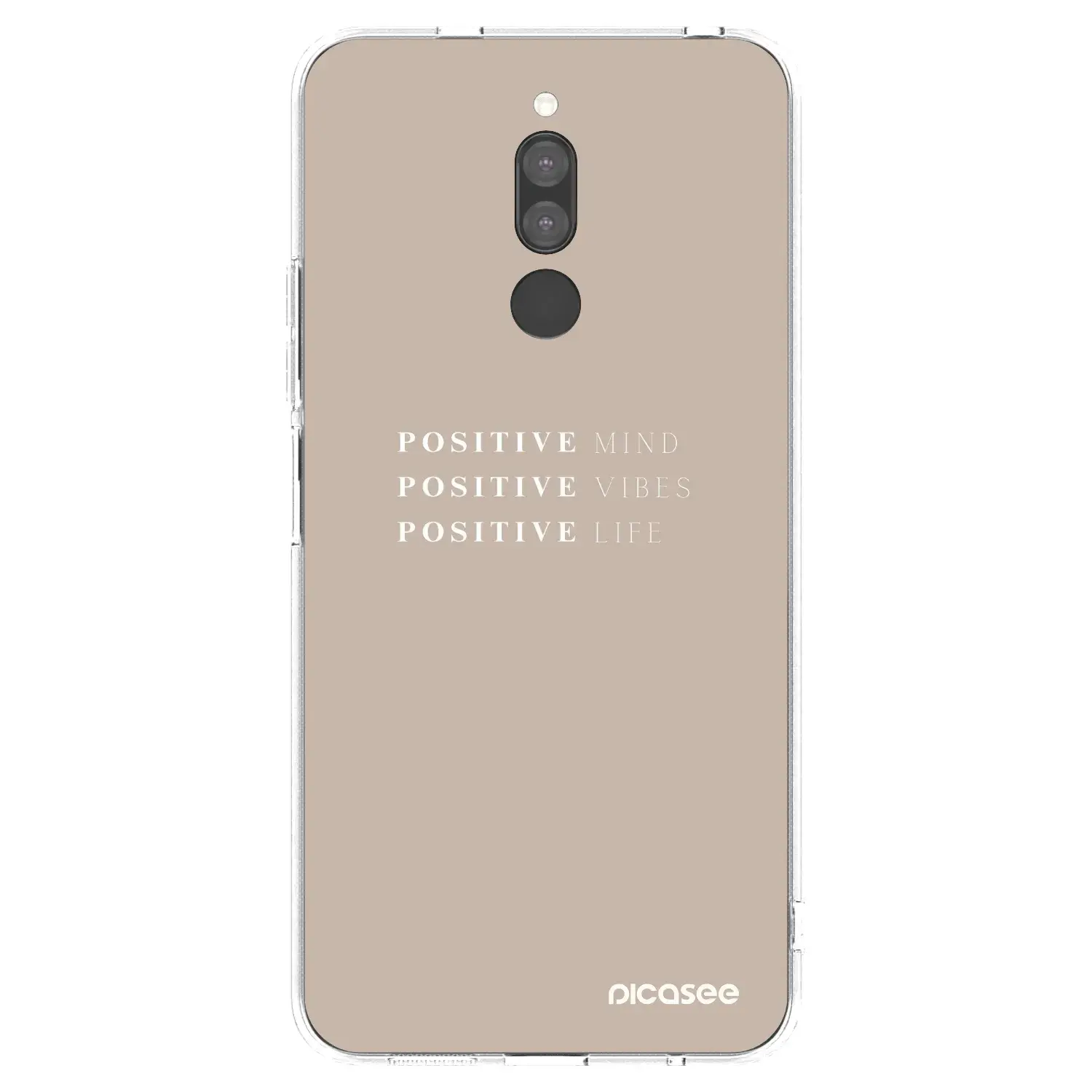 Silikonový průhledný obal pro Xiaomi Redmi 8 - Positive Vibes