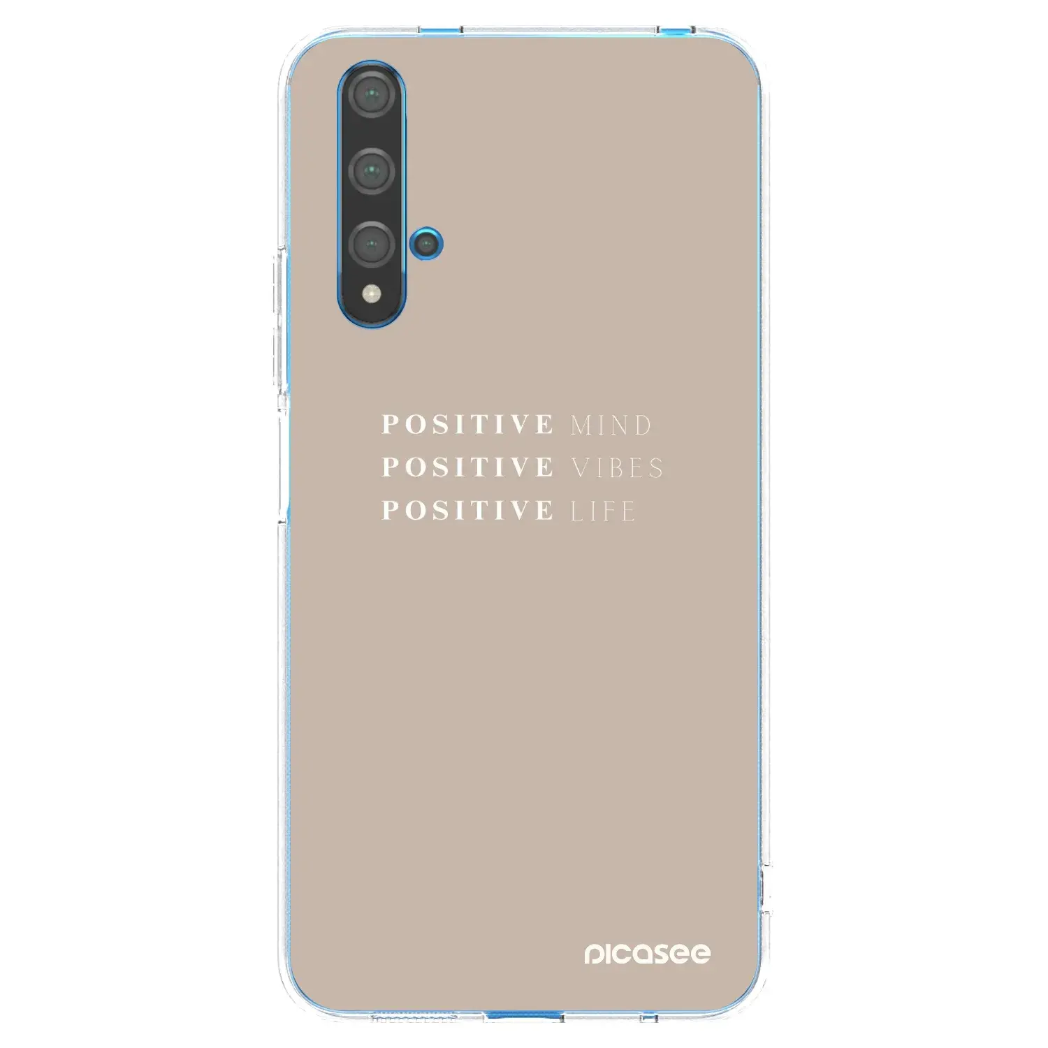 Silikonový průhledný obal pro Huawei Nova 5T - Positive Vibes