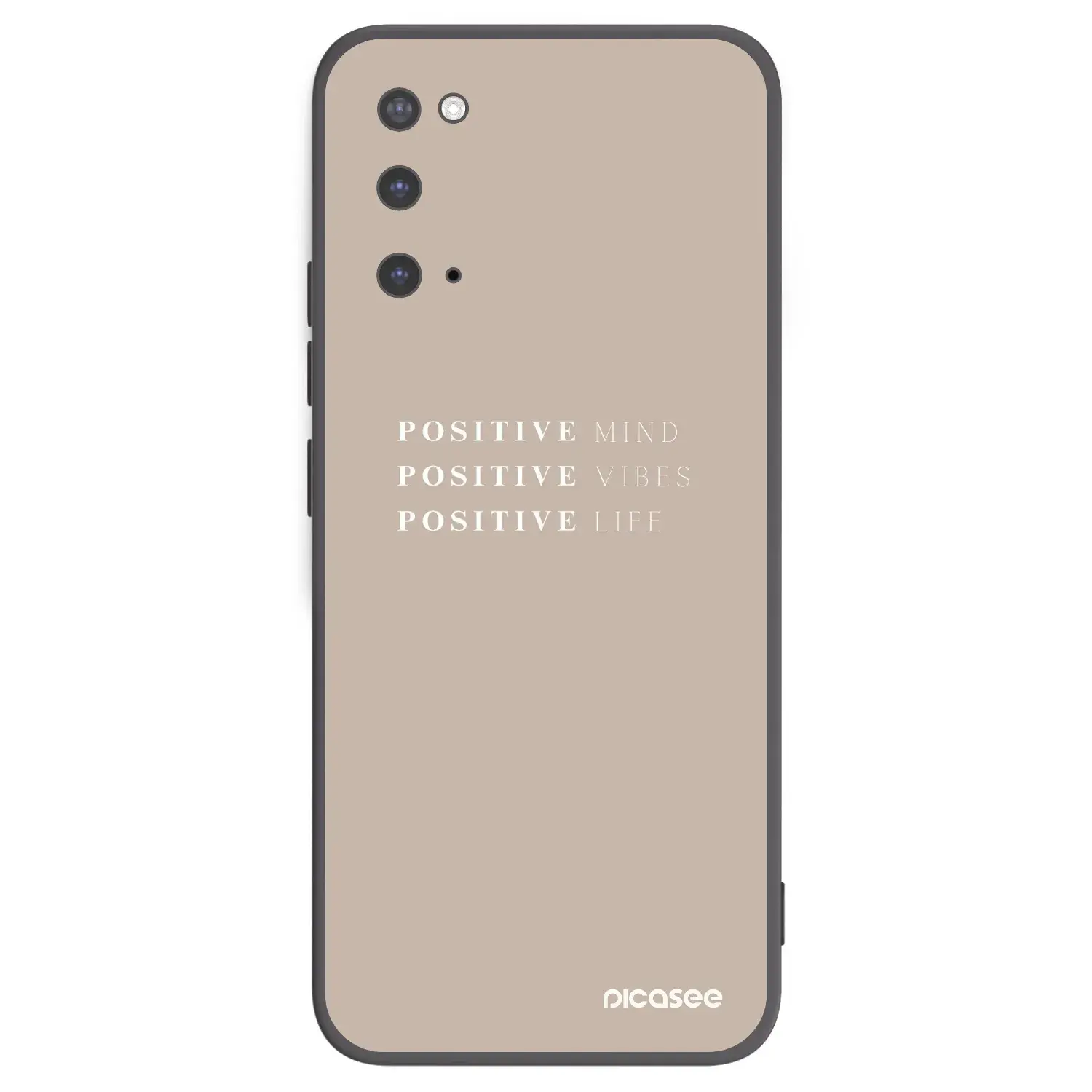 Silikonový černý obal pro Samsung Galaxy S20 G980F - Positive Vibes