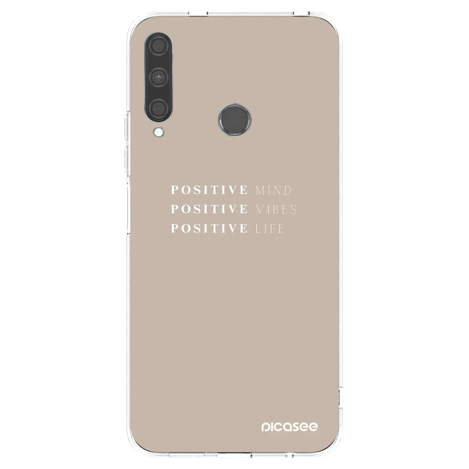 Silikonový průhledný obal pro Huawei P40 Lite E - Positive Vibes