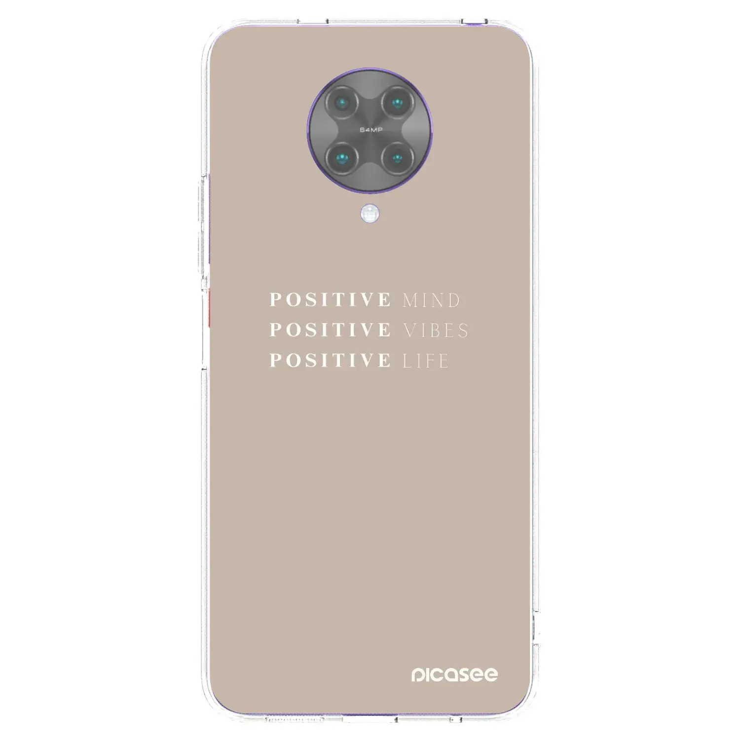 Silikonový průhledný obal pro Xiaomi Poco F2 Pro - Positive Vibes