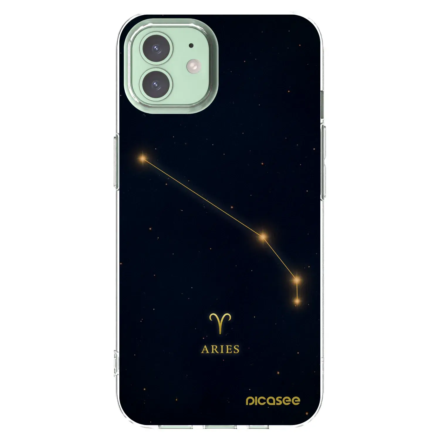 Silikonový průhledný obal pro Apple iPhone 12 - ARIES