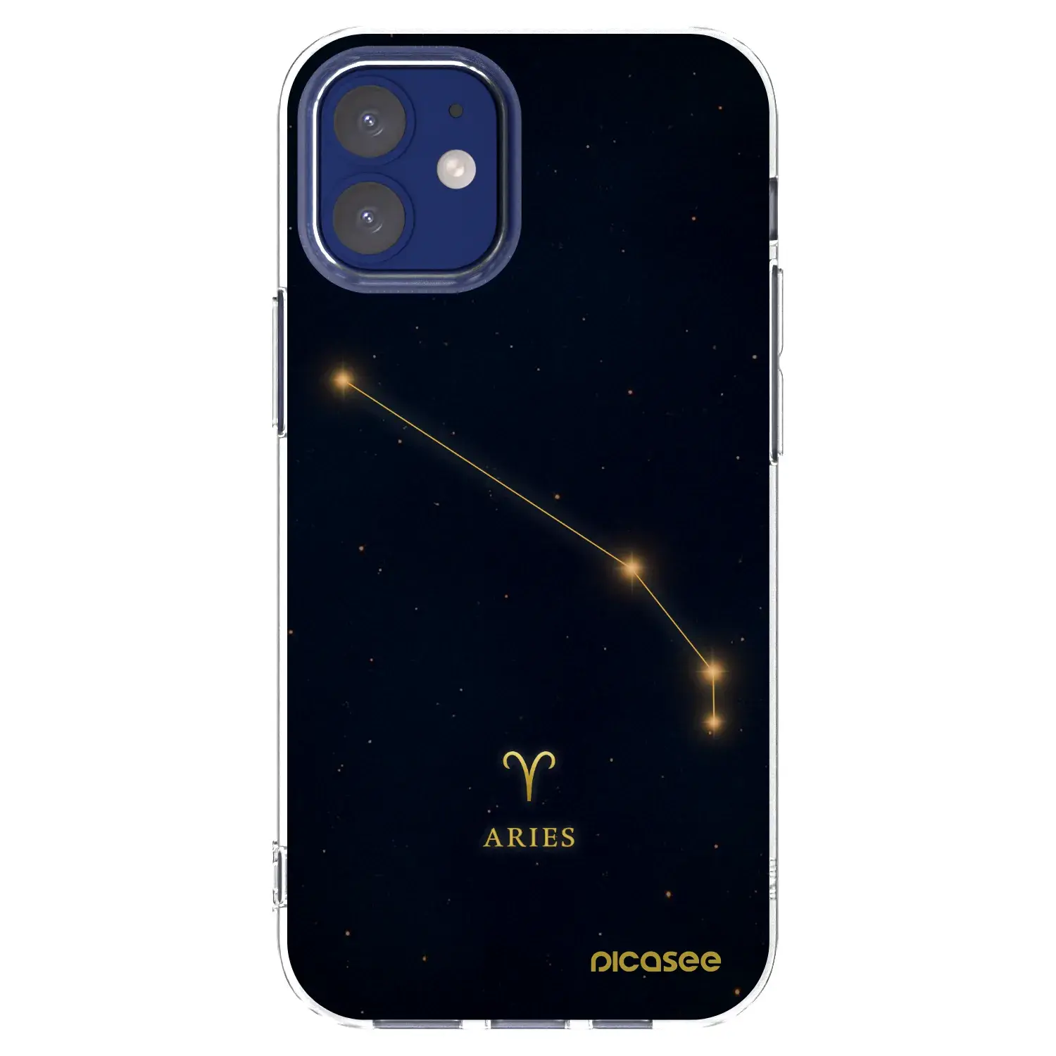 Silikonový průhledný obal pro Apple iPhone 12 mini - ARIES