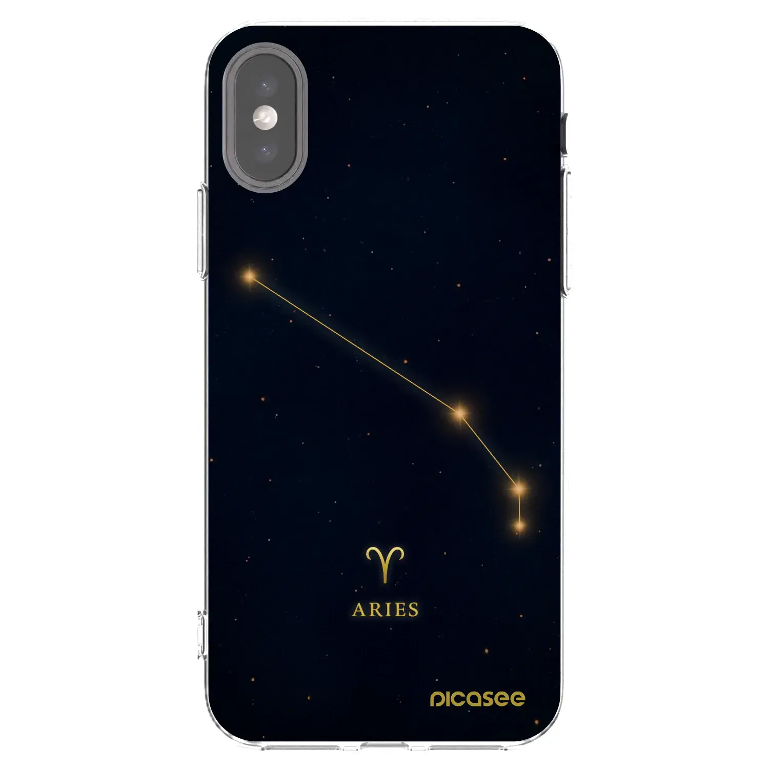 Silikonový průhledný obal pro Apple iPhone X/XS - ARIES