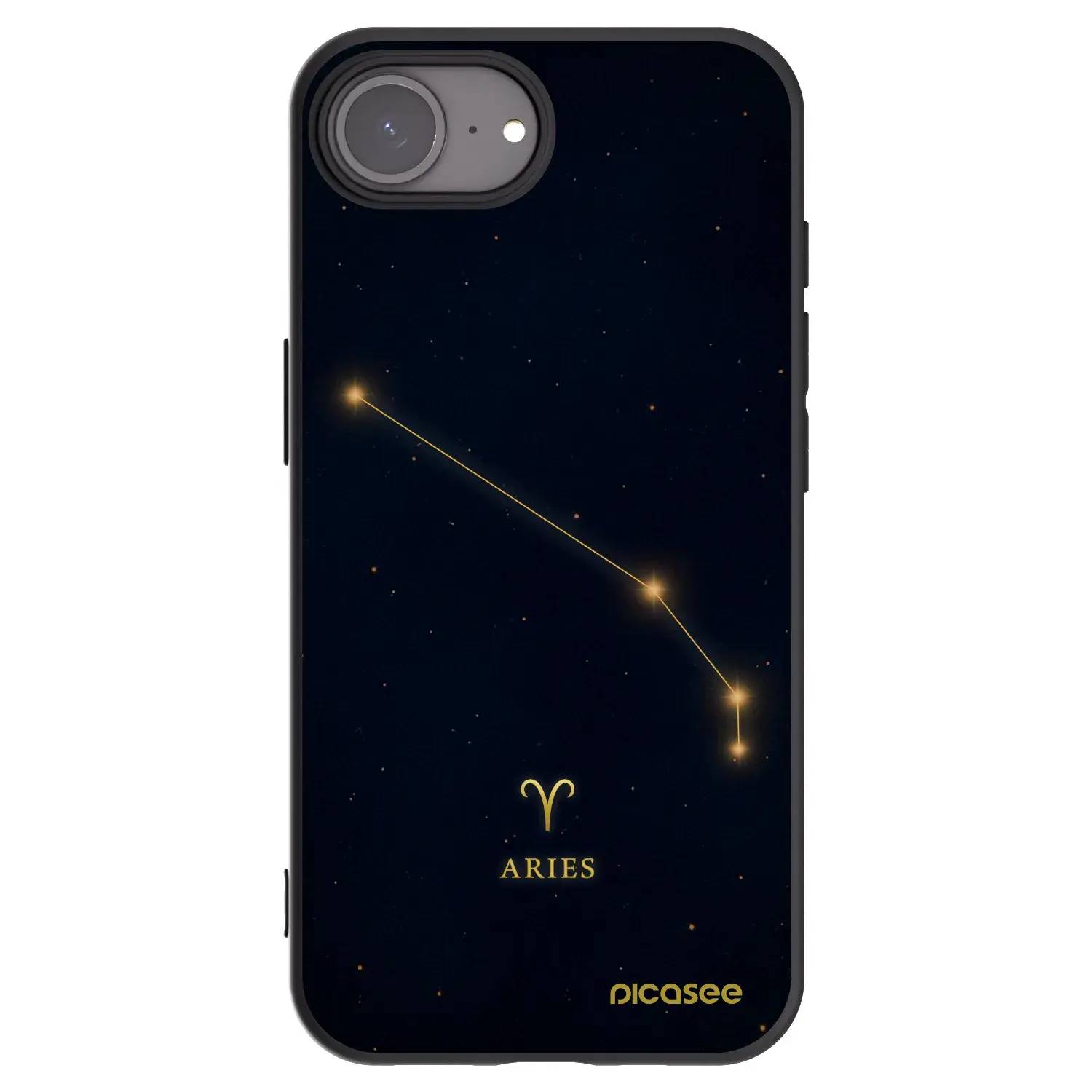 Silikonový černý obal pro Apple iPhone 16e - ARIES