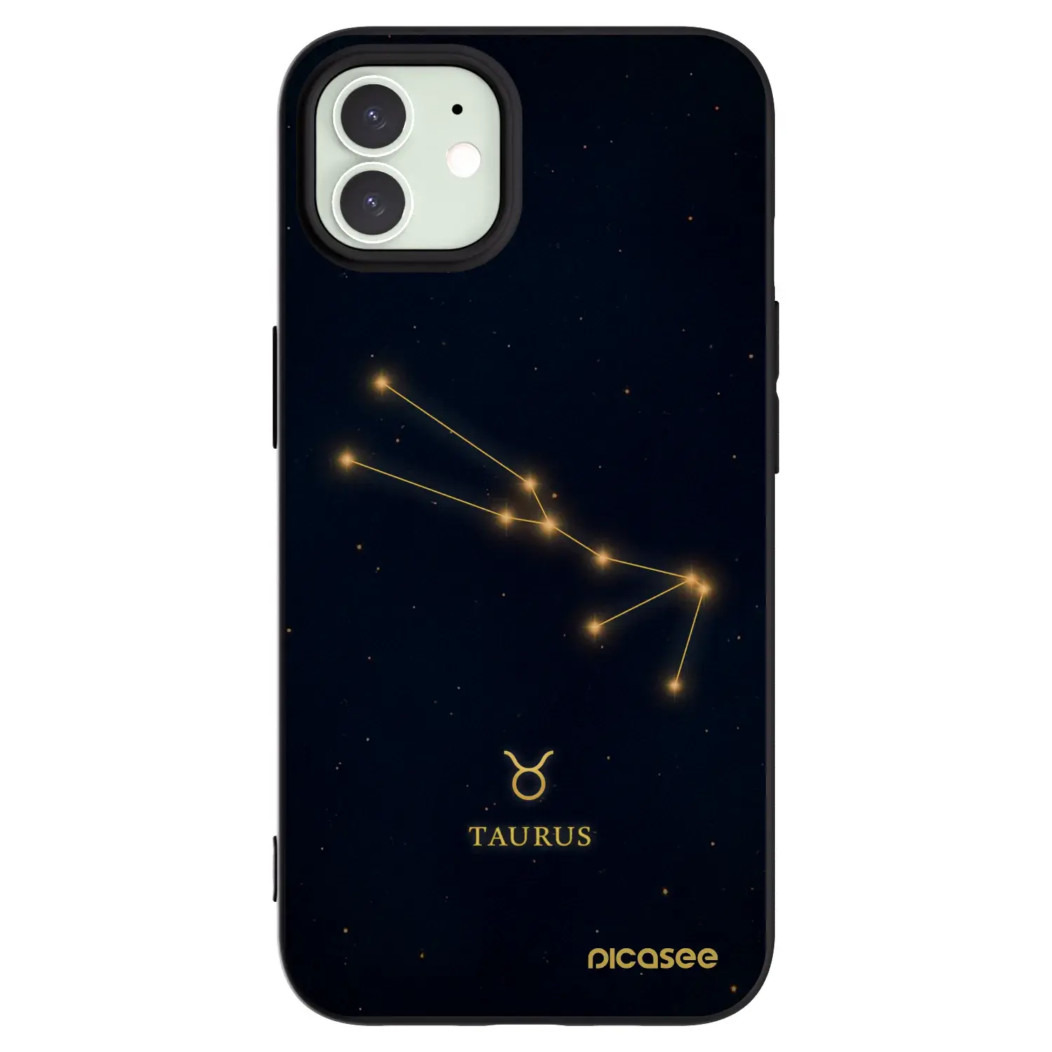Silikonový černý obal pro Apple iPhone 12 - TAURUS
