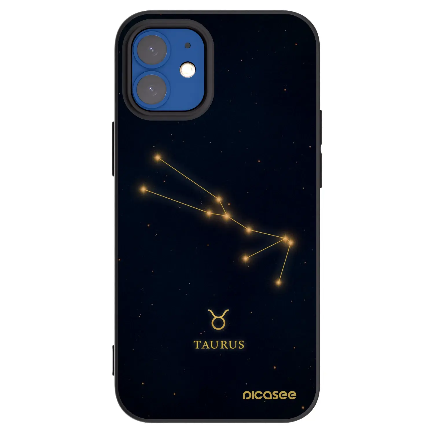Silikonový černý obal pro Apple iPhone 12 mini - TAURUS