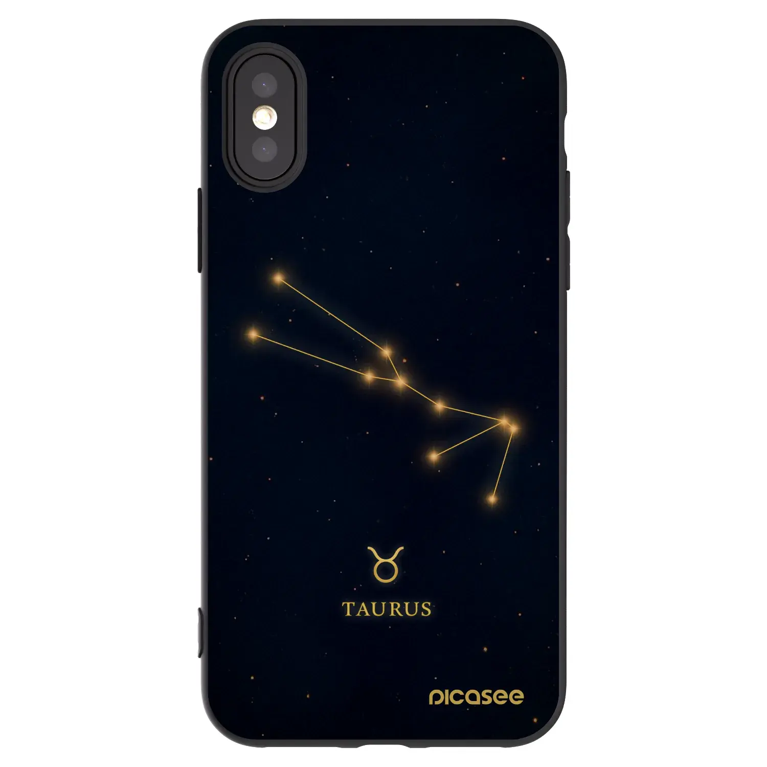 Silikonový černý obal pro Apple iPhone X/XS - TAURUS