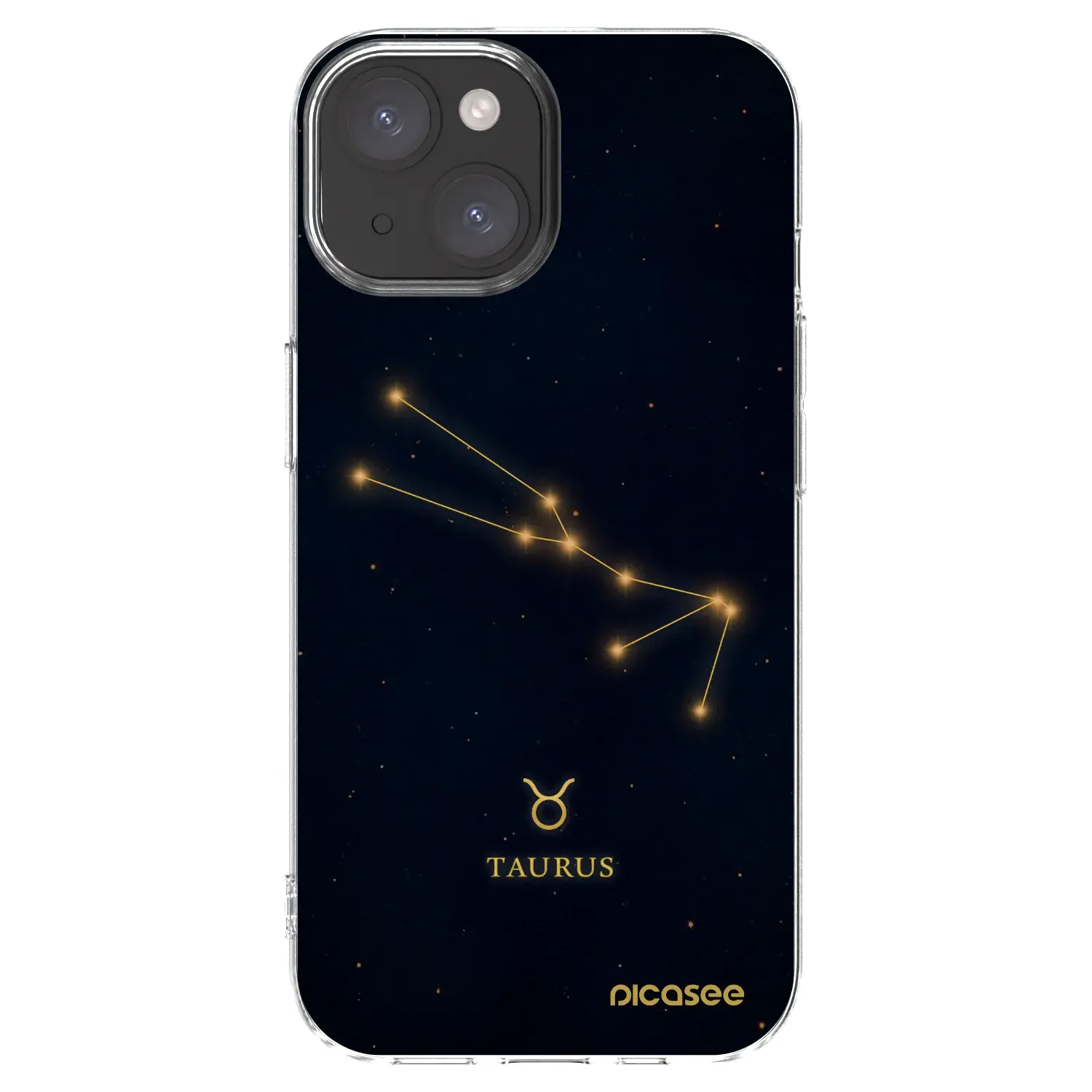 Silikonový průhledný obal pro Apple iPhone 15 - TAURUS