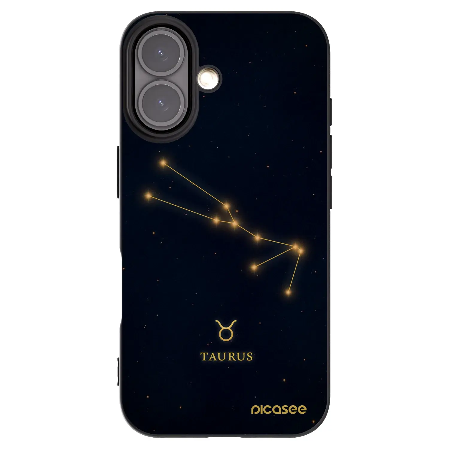 Silikonový černý obal pro Apple iPhone 16 - TAURUS