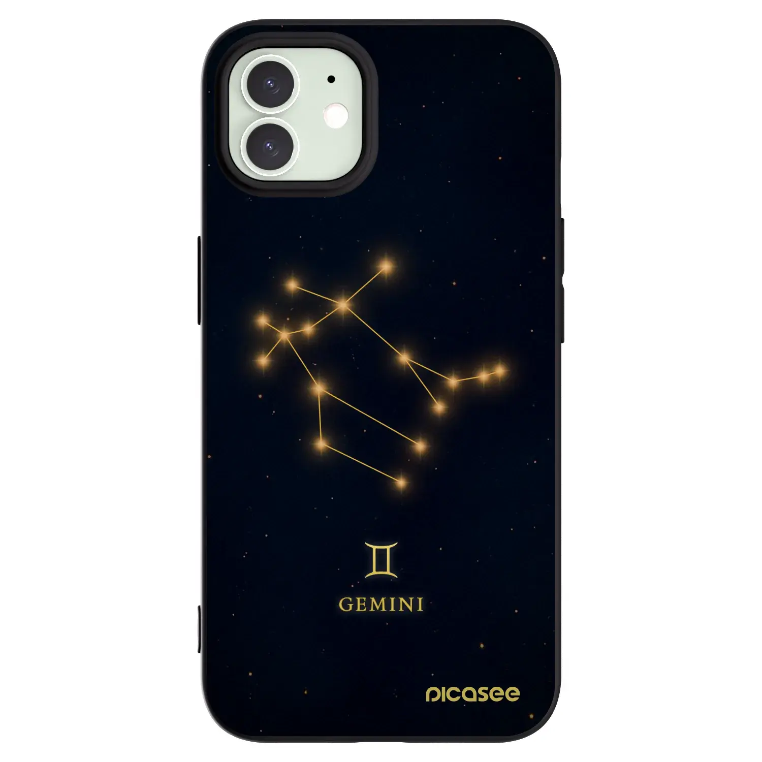 Silikonový černý obal pro Apple iPhone 12 - GEMINI