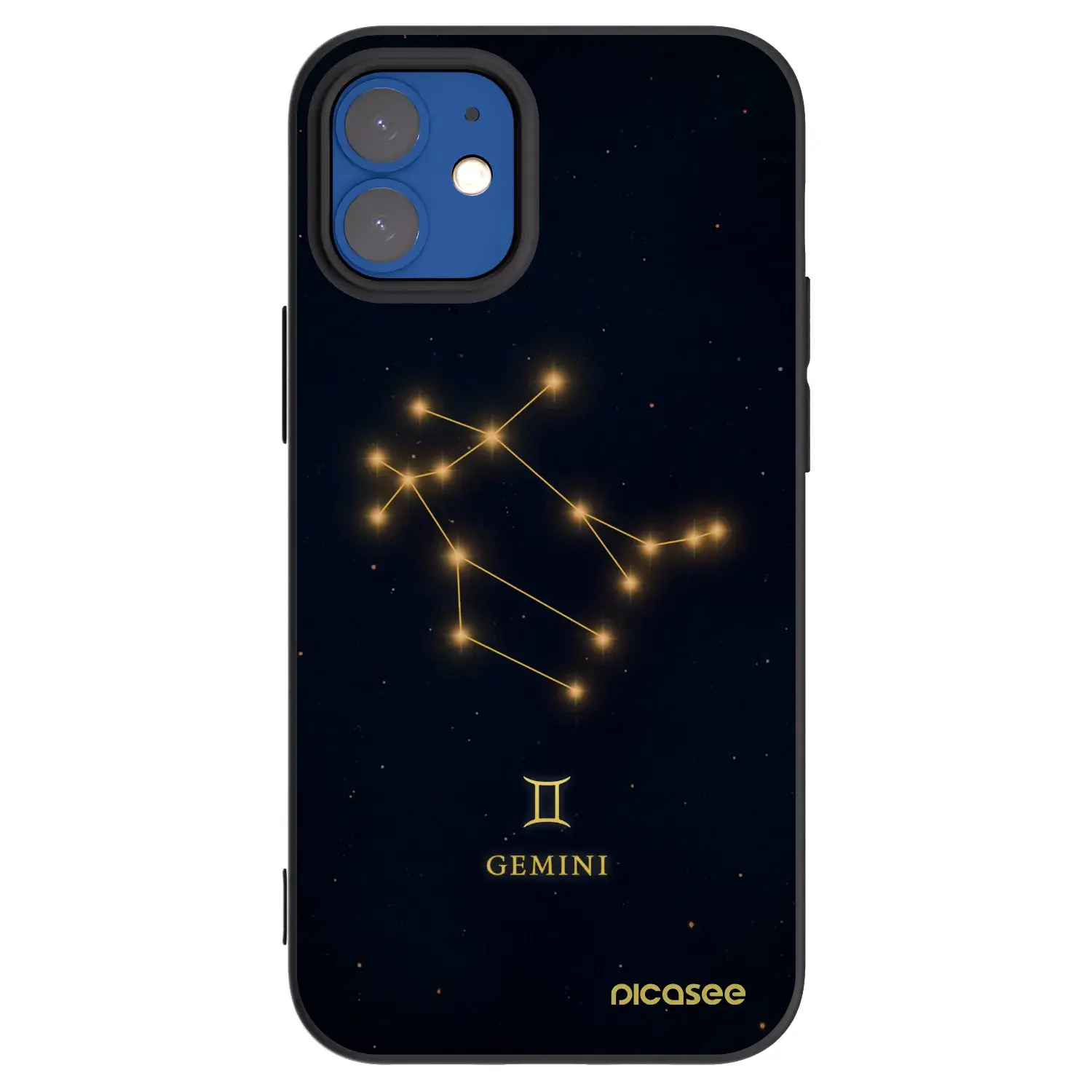 Silikonový černý obal pro Apple iPhone 12 mini - GEMINI