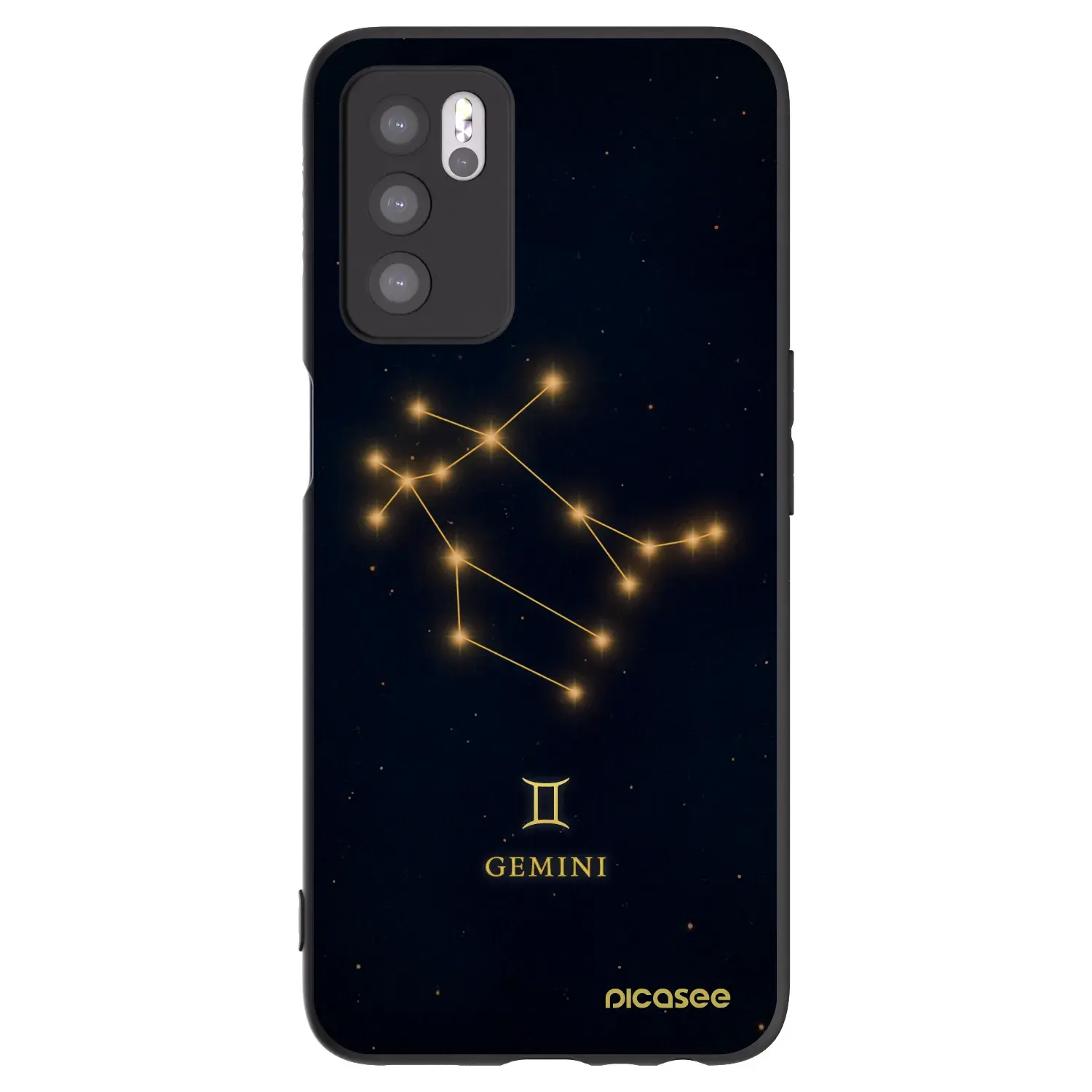 Silikonový černý obal pro OPPO A16 - GEMINI