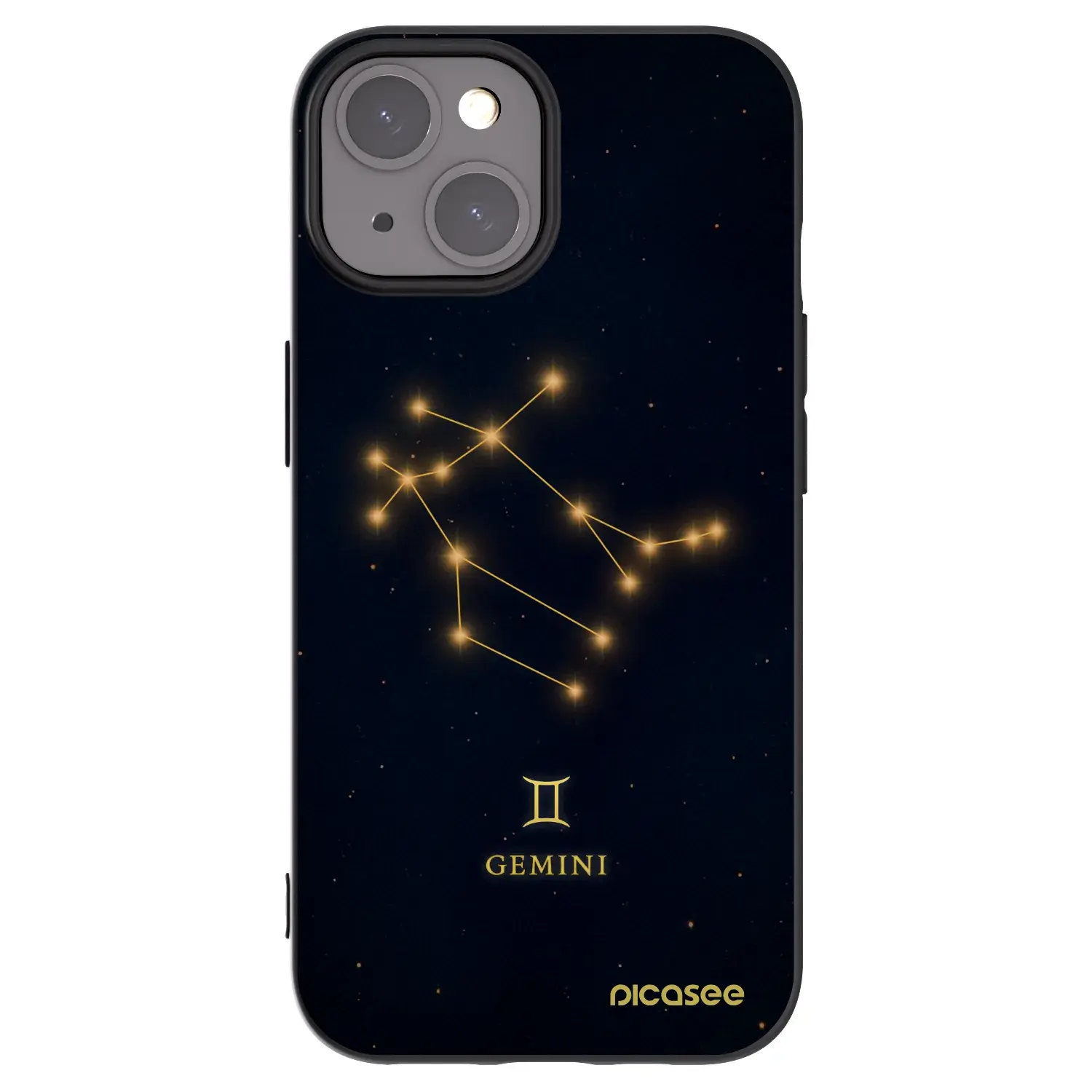 Silikonový černý obal pro Apple iPhone 15 - GEMINI