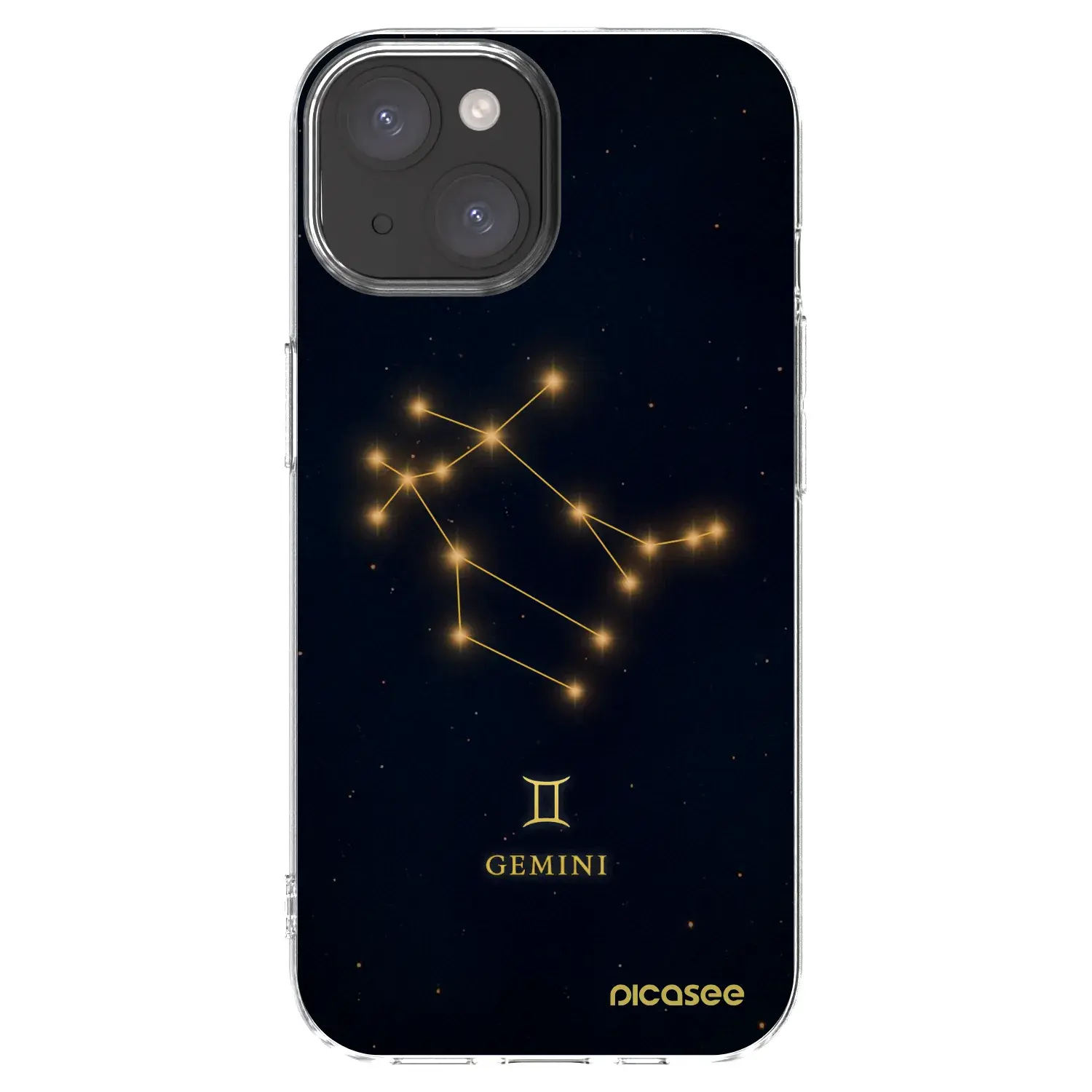 Silikonový průhledný obal pro Apple iPhone 15 - GEMINI