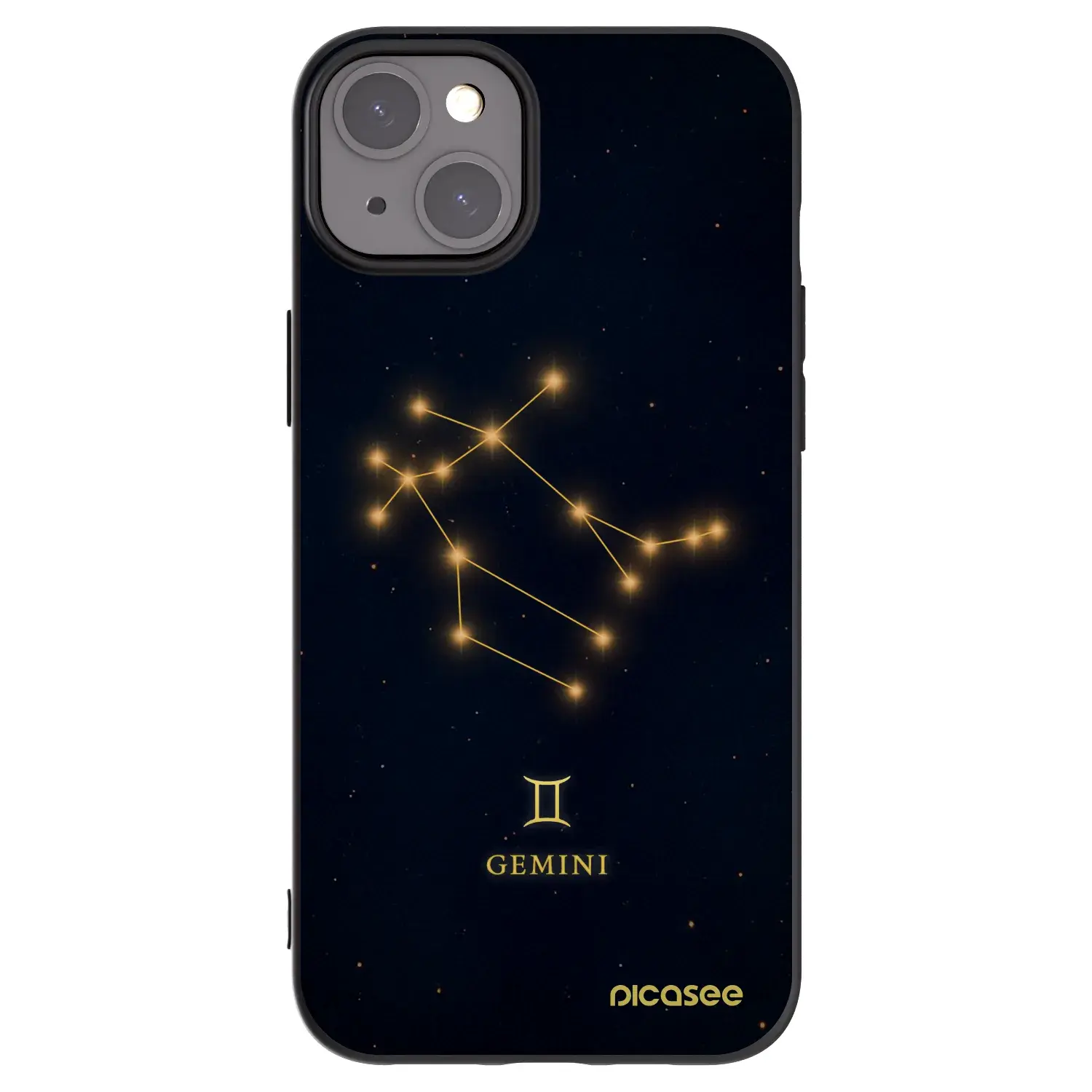 Silikonový černý obal pro Apple iPhone 15 Plus - GEMINI