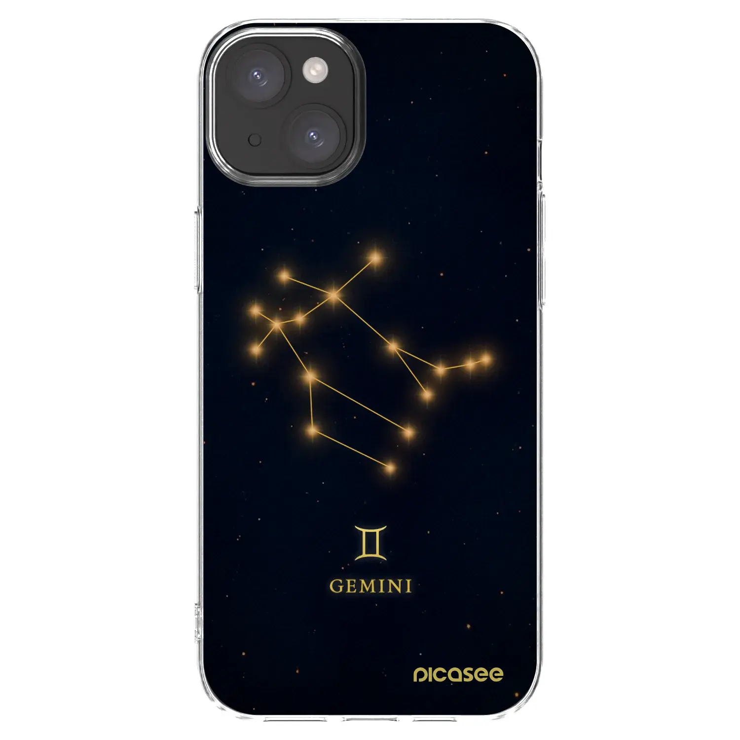 Silikonový průhledný obal pro Apple iPhone 15 Plus - GEMINI