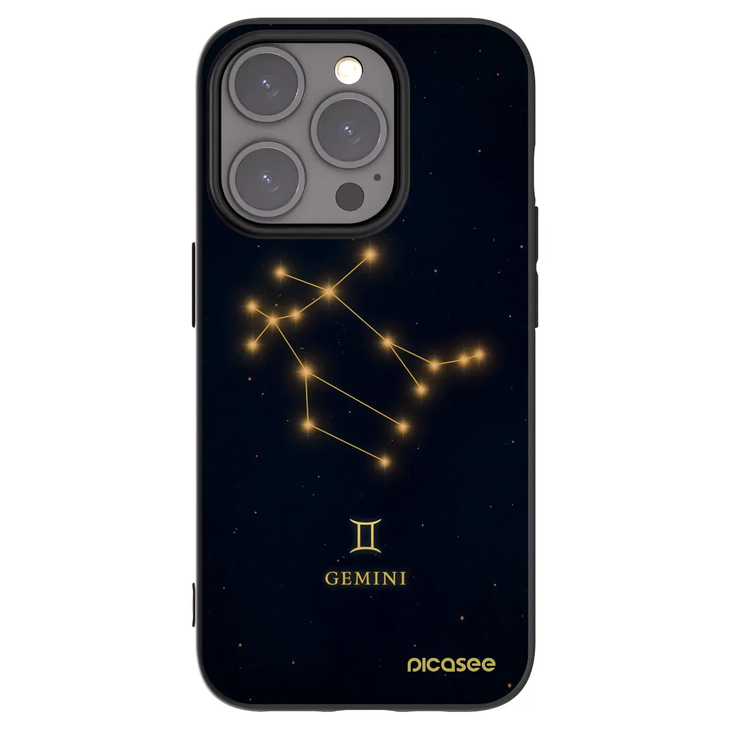 Silikonový černý obal pro Apple iPhone 15 Pro - GEMINI