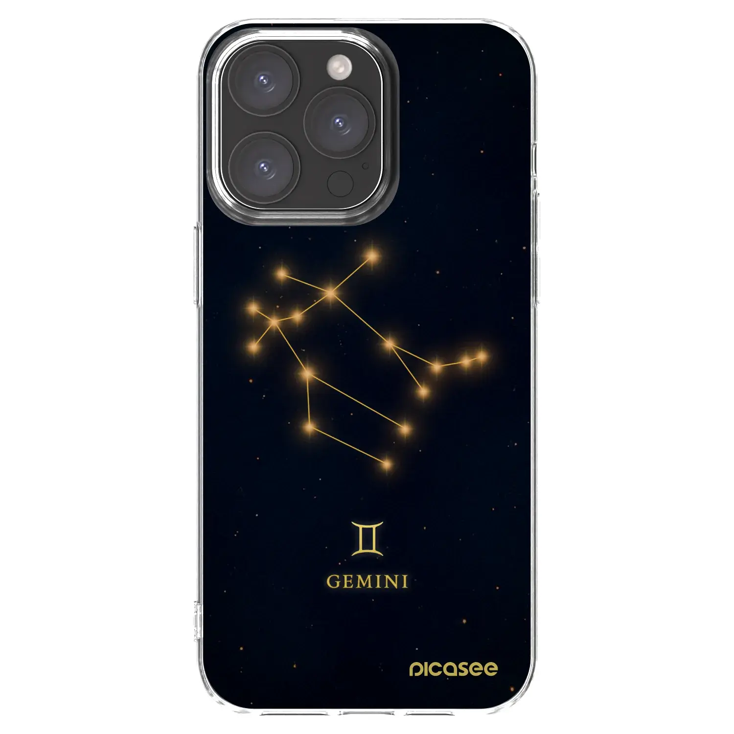 Silikonový průhledný obal pro Apple iPhone 15 Pro Max - GEMINI