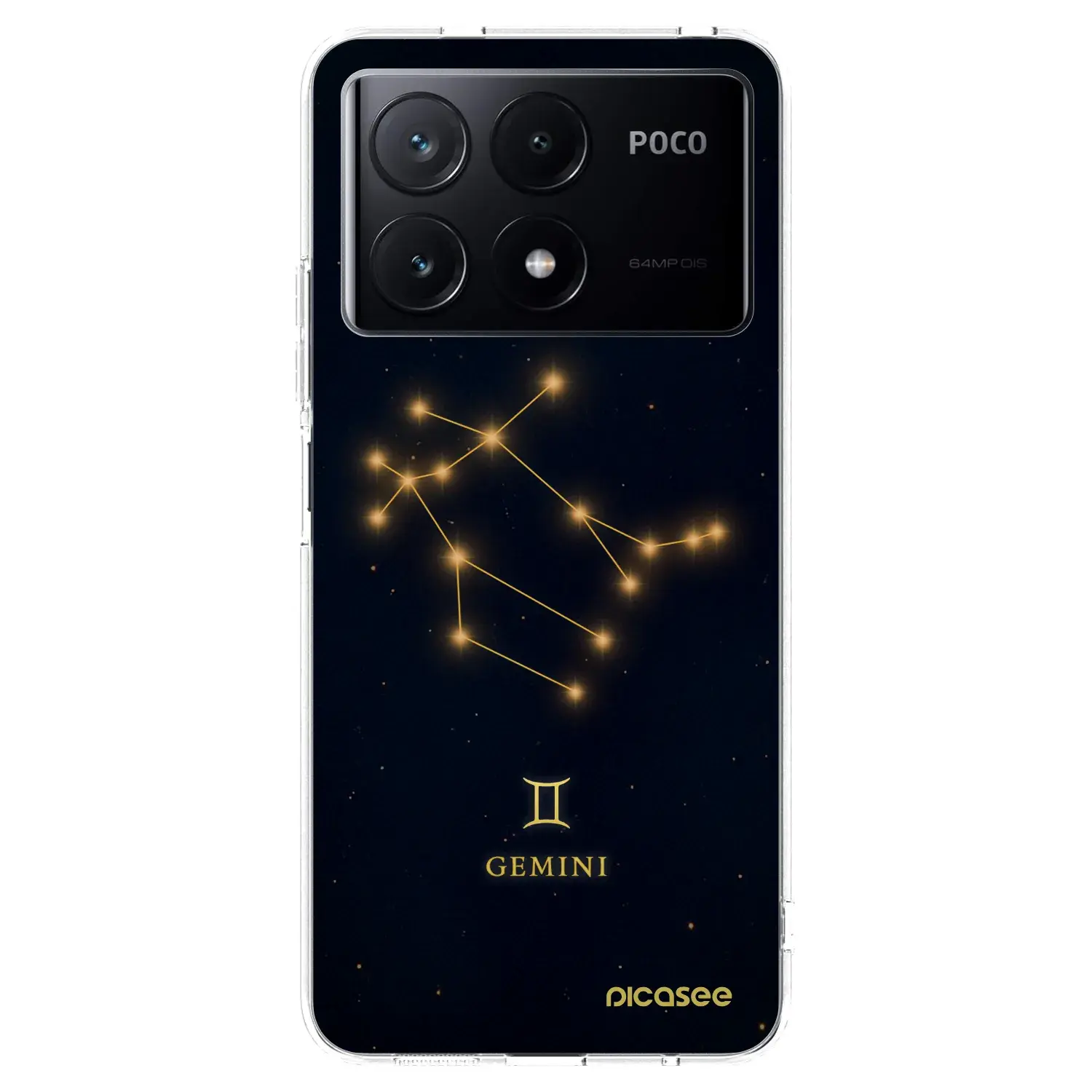 Silikonový průhledný obal pro Xiaomi Poco X6 Pro - GEMINI