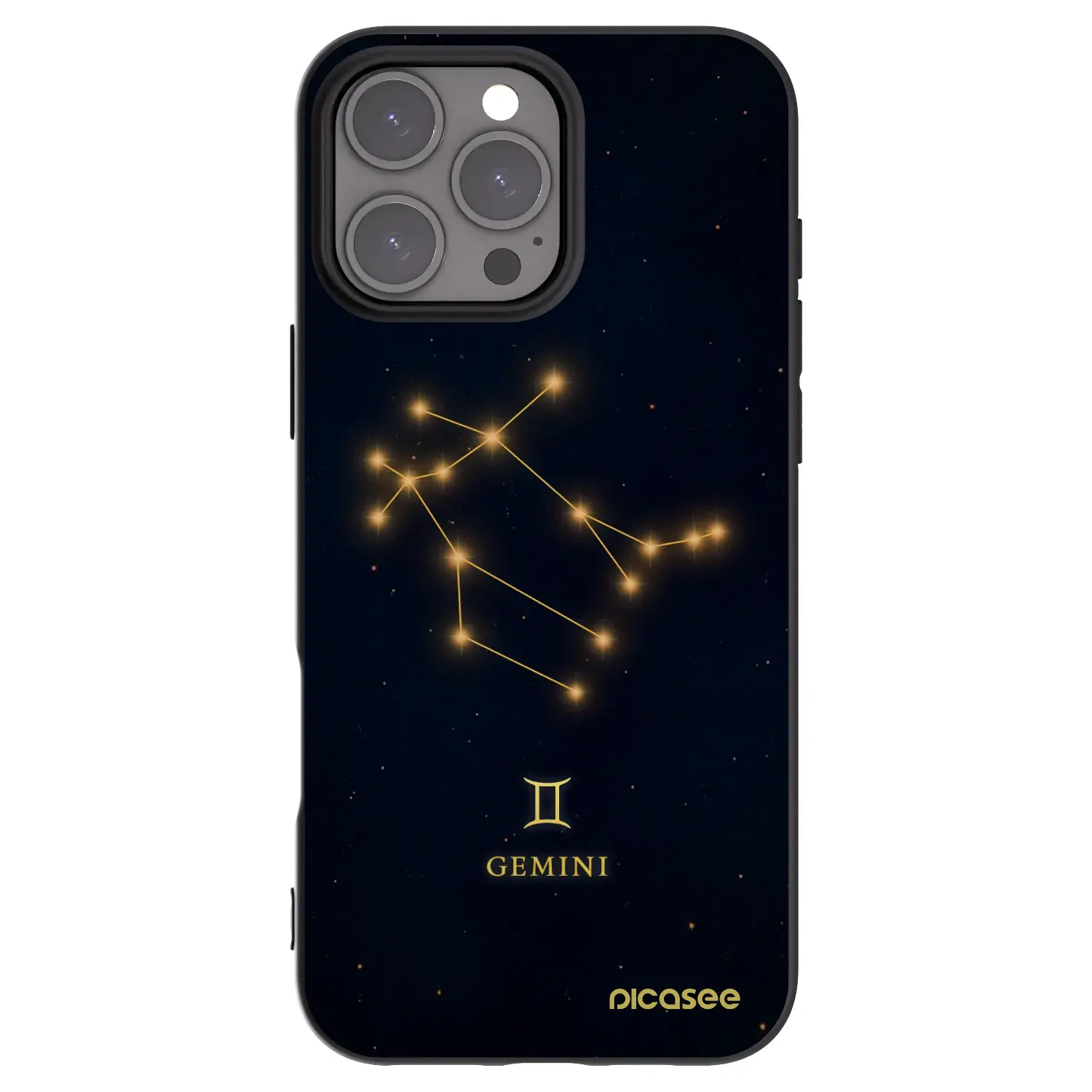 Silikonový černý obal pro Apple iPhone 16 Pro Max - GEMINI