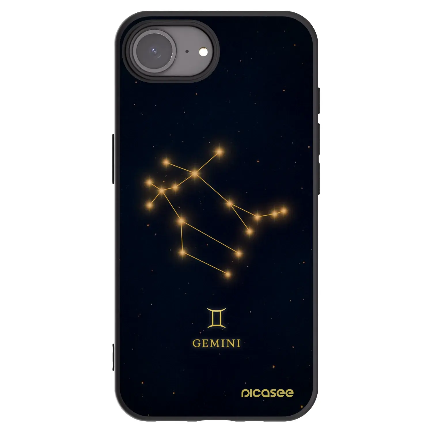 Silikonový černý obal pro Apple iPhone 16e - GEMINI
