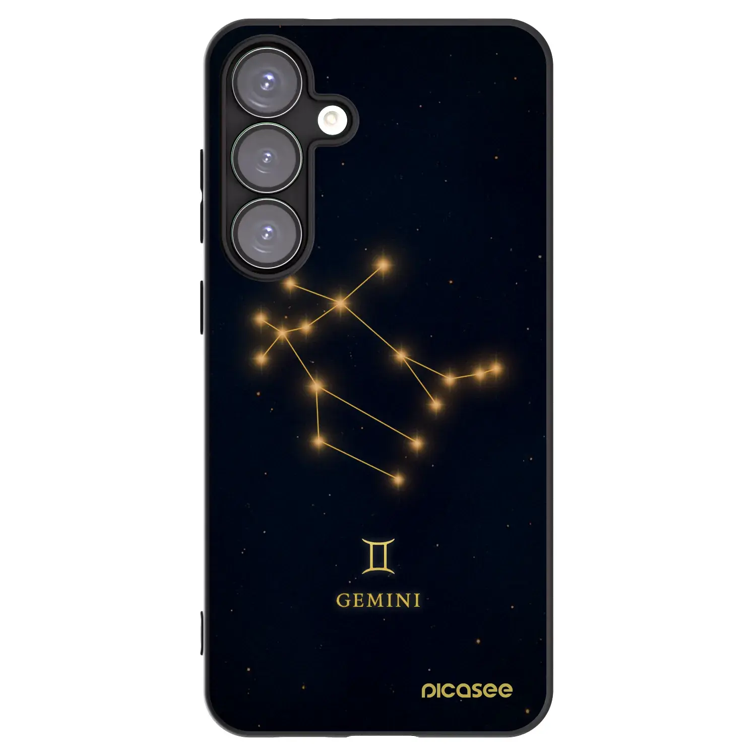 Silikonový černý obal pro Samsung Galaxy S25+ 5G - GEMINI