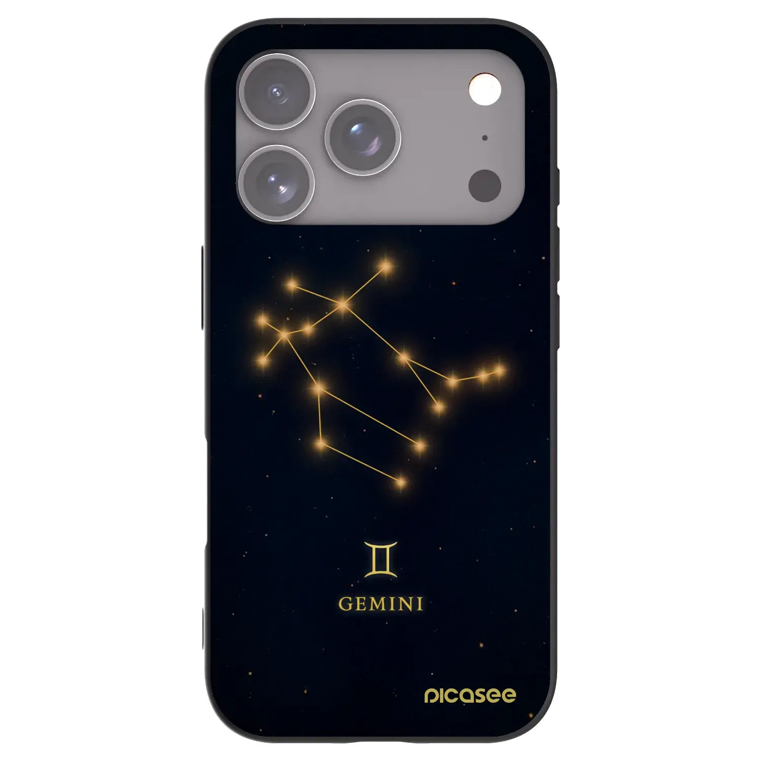 Silikonový černý obal pro Apple iPhone 17 Pro - GEMINI