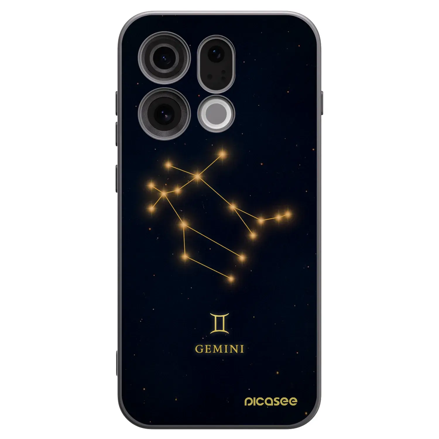 Silikonový černý obal pro OPPO Find X9 - GEMINI