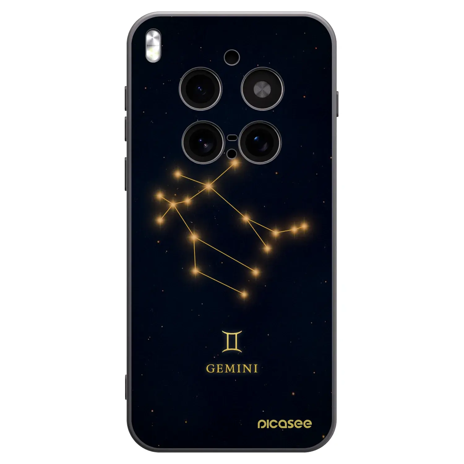 Silikonový černý obal pro Vivo X300 Pro - GEMINI