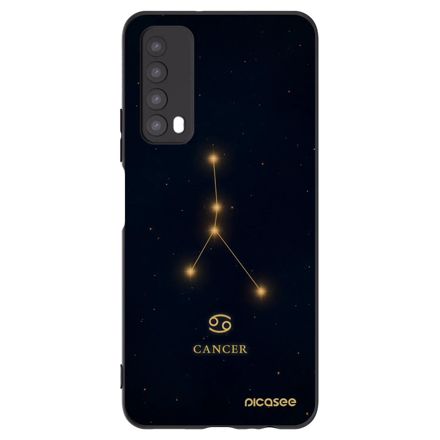 Silikonový černý obal pro Huawei P Smart 2021 - CANCER