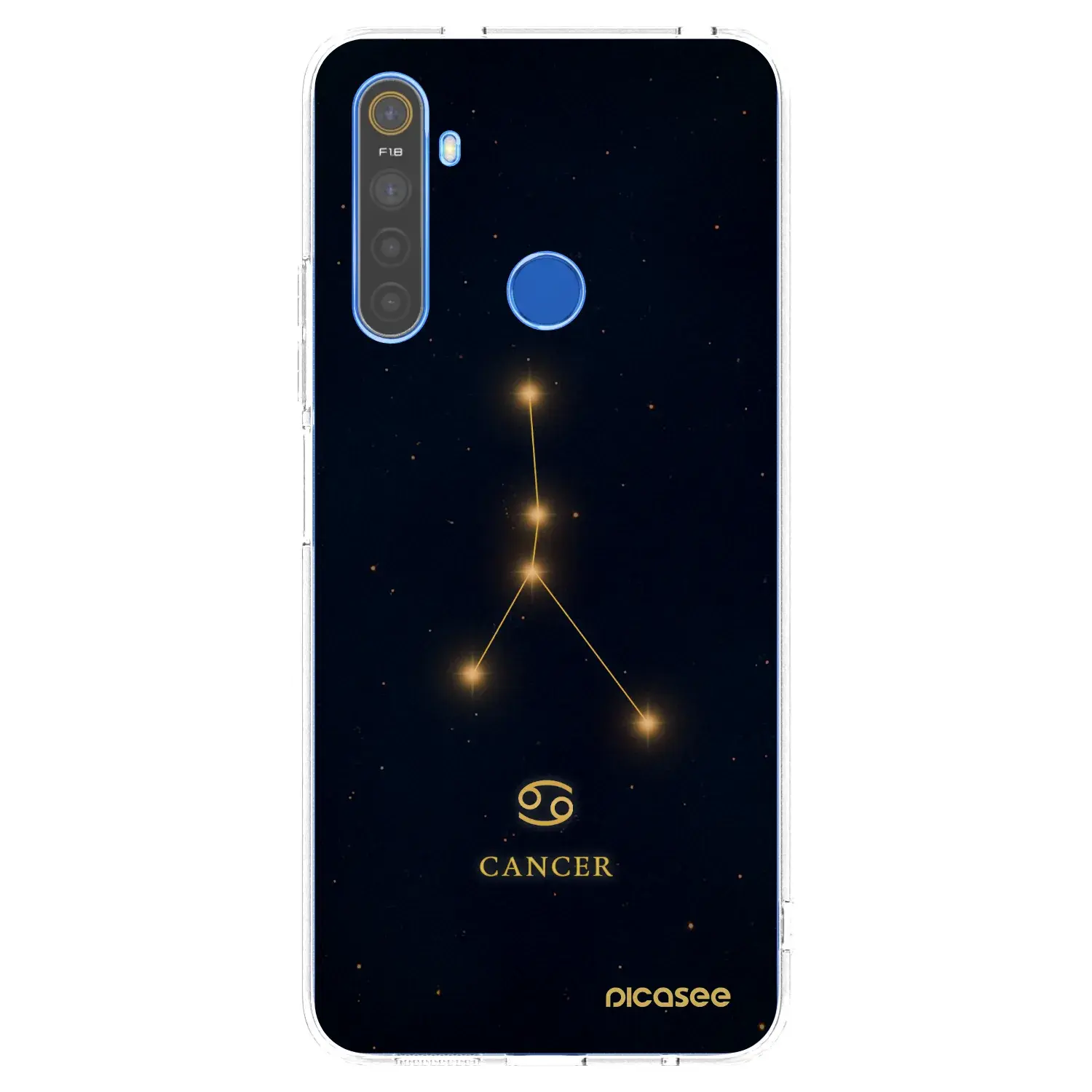 Silikonový průhledný obal pro Realme 5 - CANCER