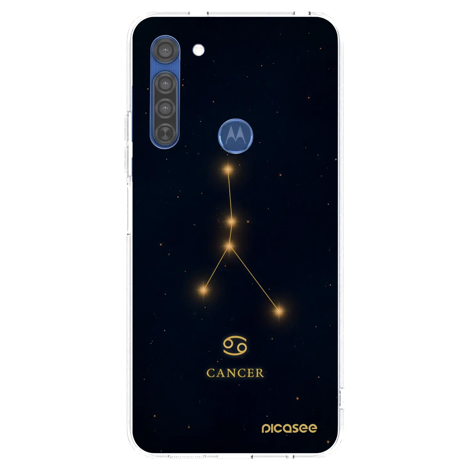 Silikonový průhledný obal pro Motorola Moto G8 - CANCER